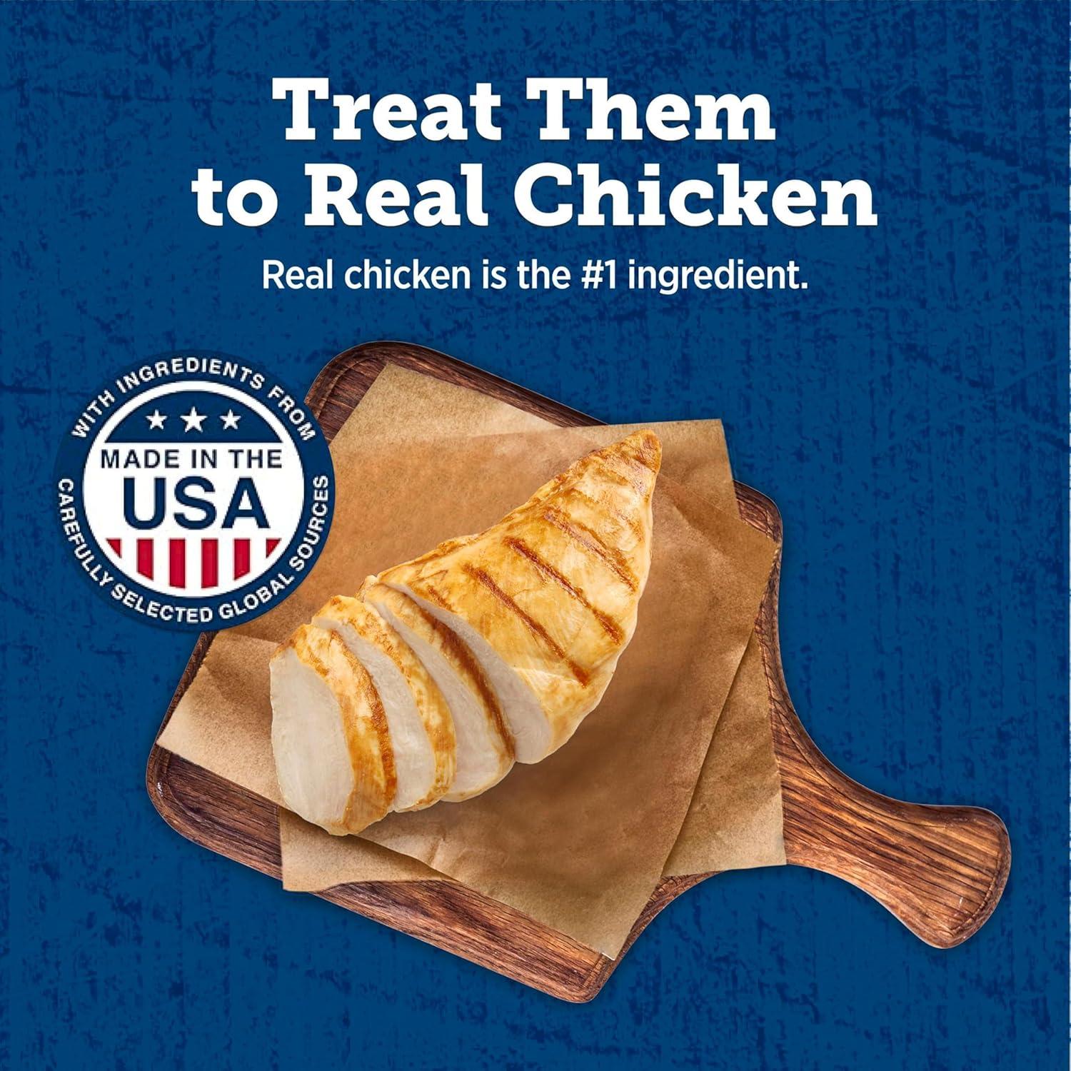 imageBlue Buffalo True Chews Dog Treats Made in the USA with Natural Ingredients Chicken and Apple Sausage Recipe 12oz BagChicken Apple