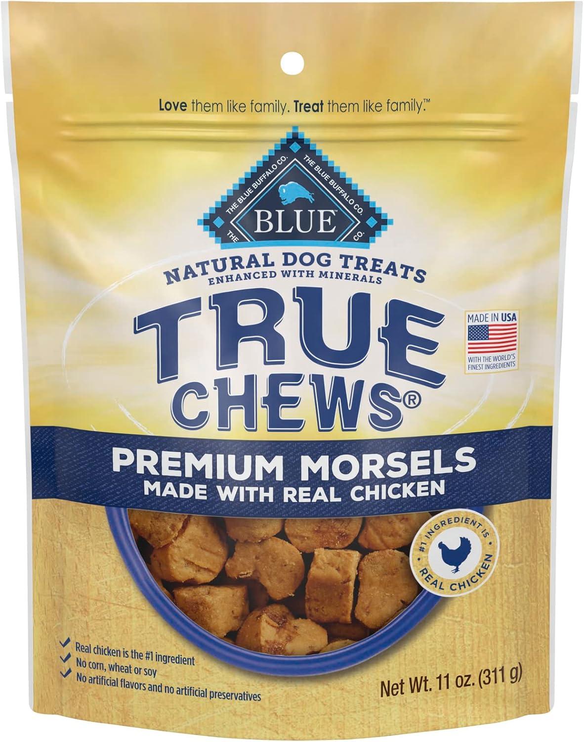 imageBlue Buffalo True Chews Premium Morsels Natural Dog Treats Chicken 11 oz BagChicken