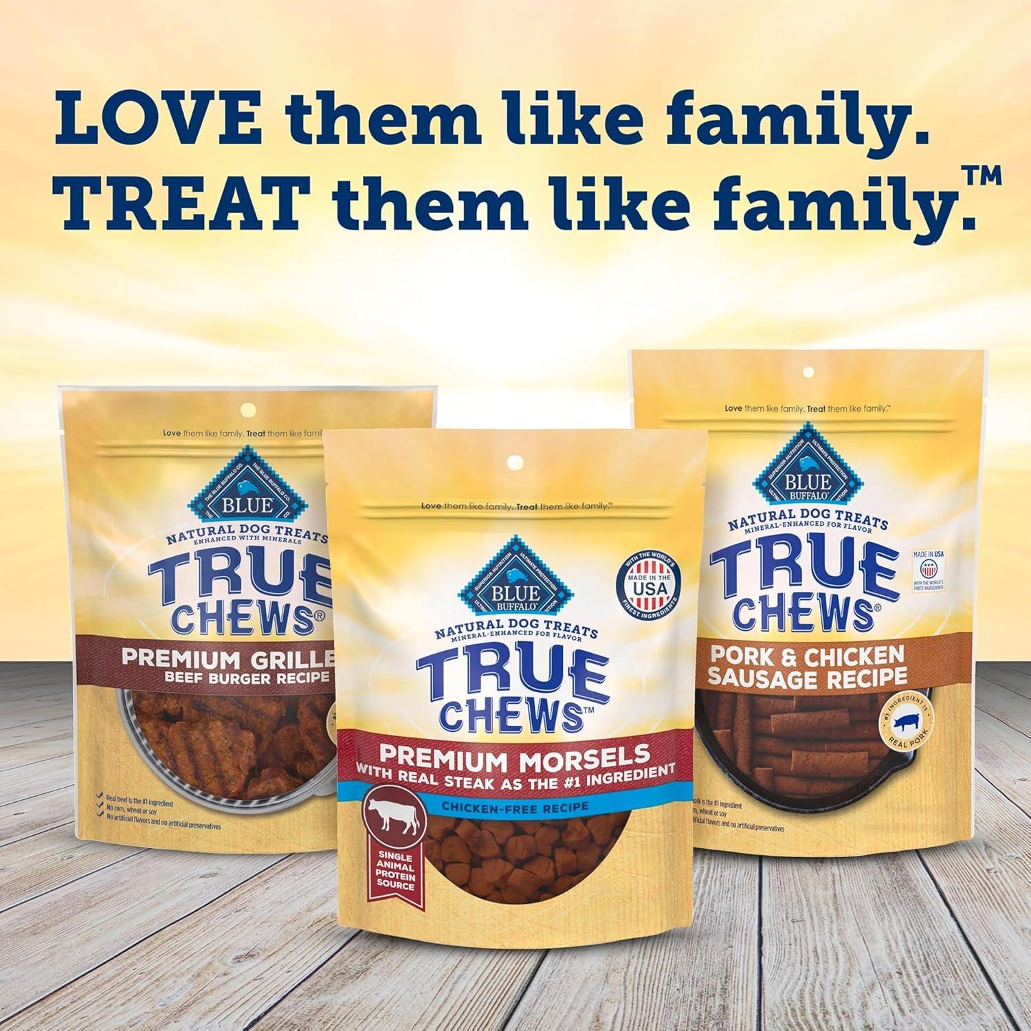imageBlue Buffalo True Chews Premium Morsels Natural Dog Treats Chicken 11 oz BagSteak