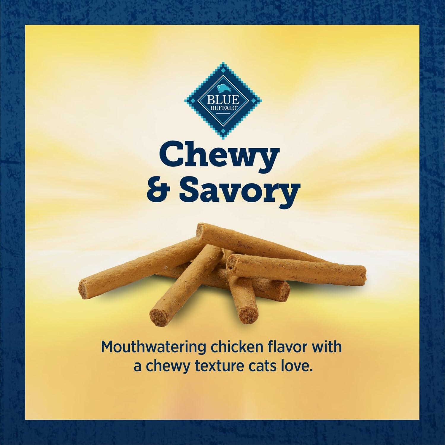 imageBlue Buffalo True Chews Sticks Natural Cat Treats Chicken Recipe Meaty amp Savory Treats Made in The USA 3oz Bag3 Ounce Pack of 1
