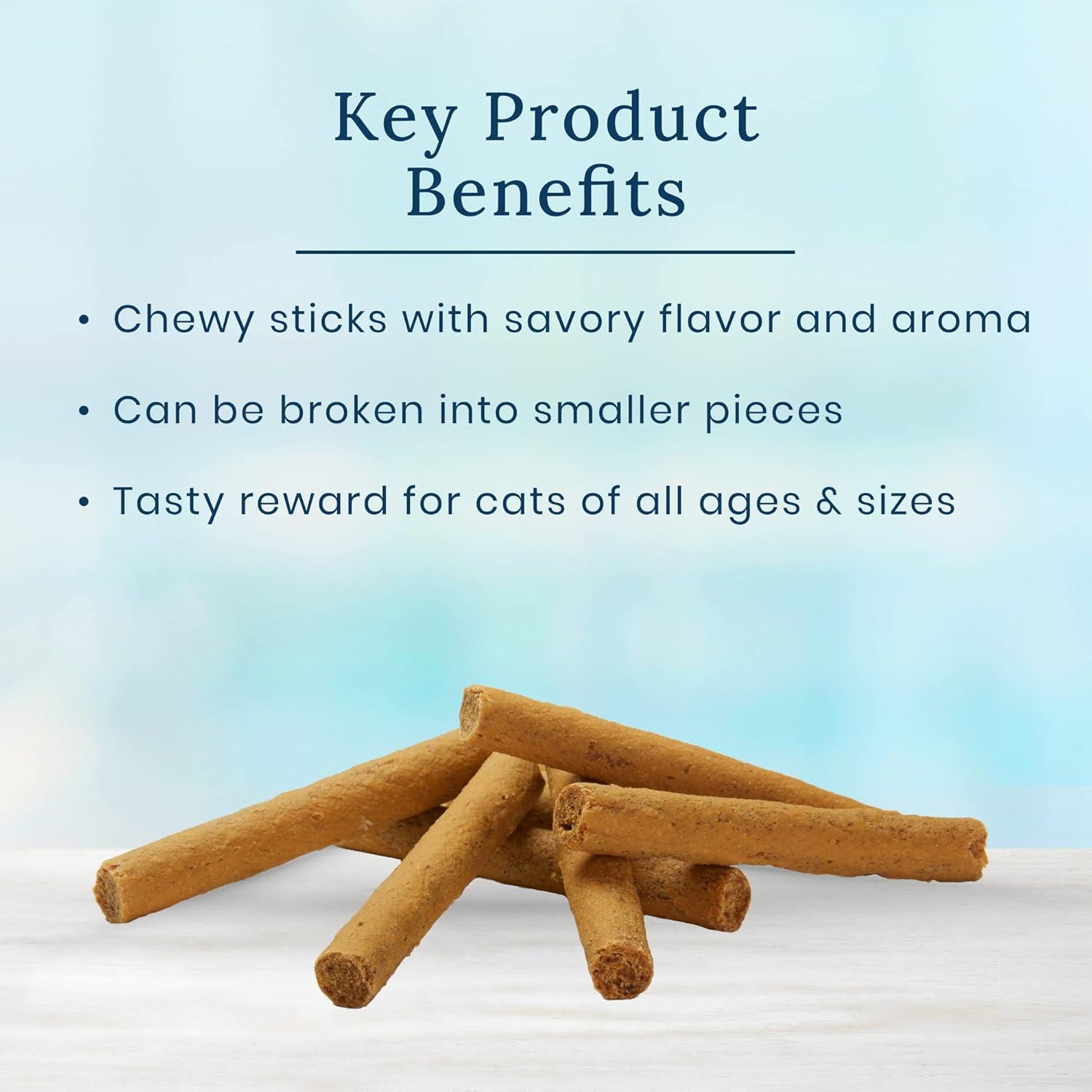 imageBlue Buffalo True Chews Sticks Natural Cat Treats Chicken Recipe Meaty amp Savory Treats Made in The USA 3oz Bag3 Ounce Pack of 2