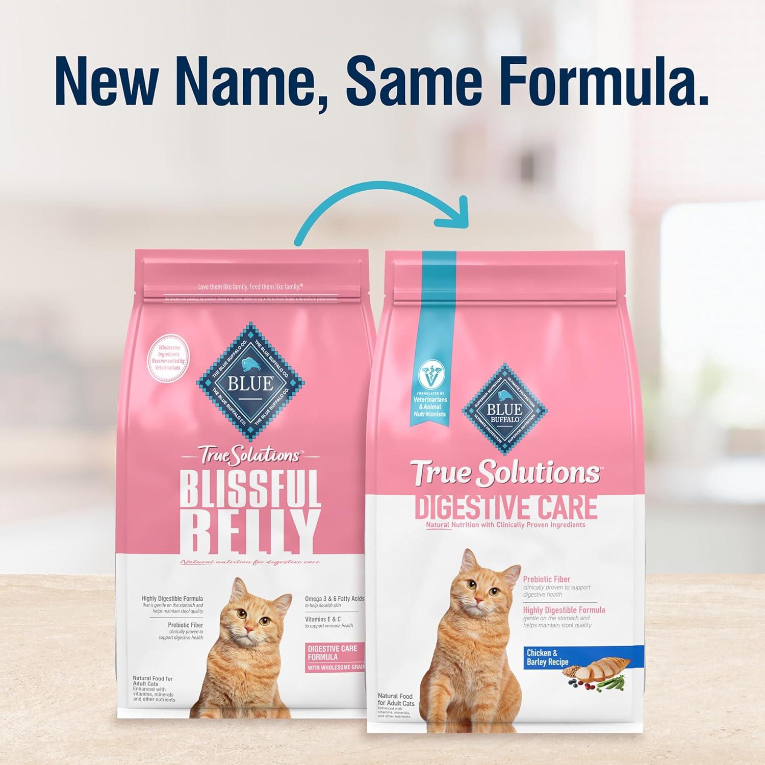 imageBlue Buffalo True Solutions Digestive Care Natural Dry Cat Food for Adult Cats Chicken 11lb BagChicken