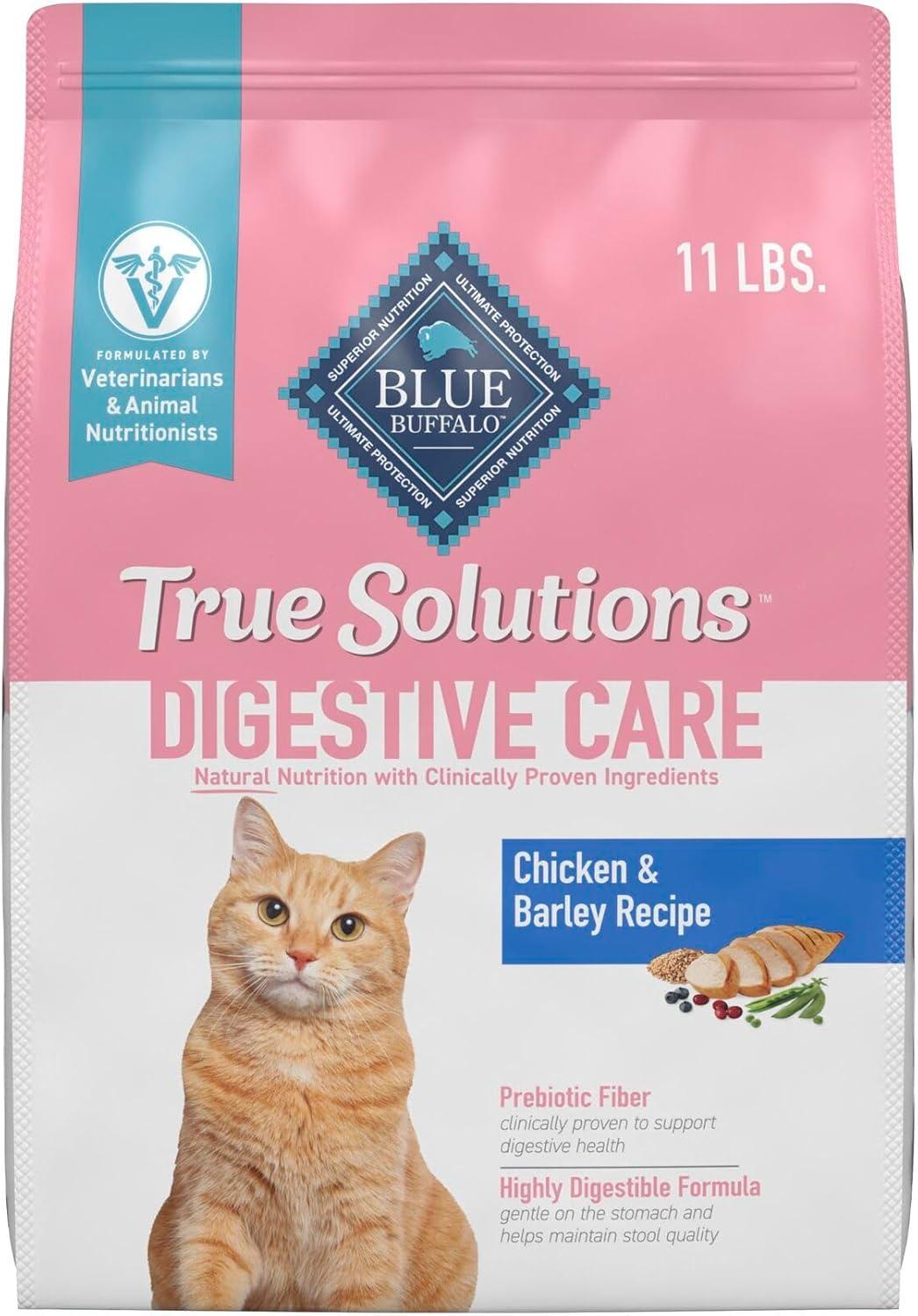 imageBlue Buffalo True Solutions Digestive Care Natural Dry Cat Food for Adult Cats Chicken 11lb BagChicken