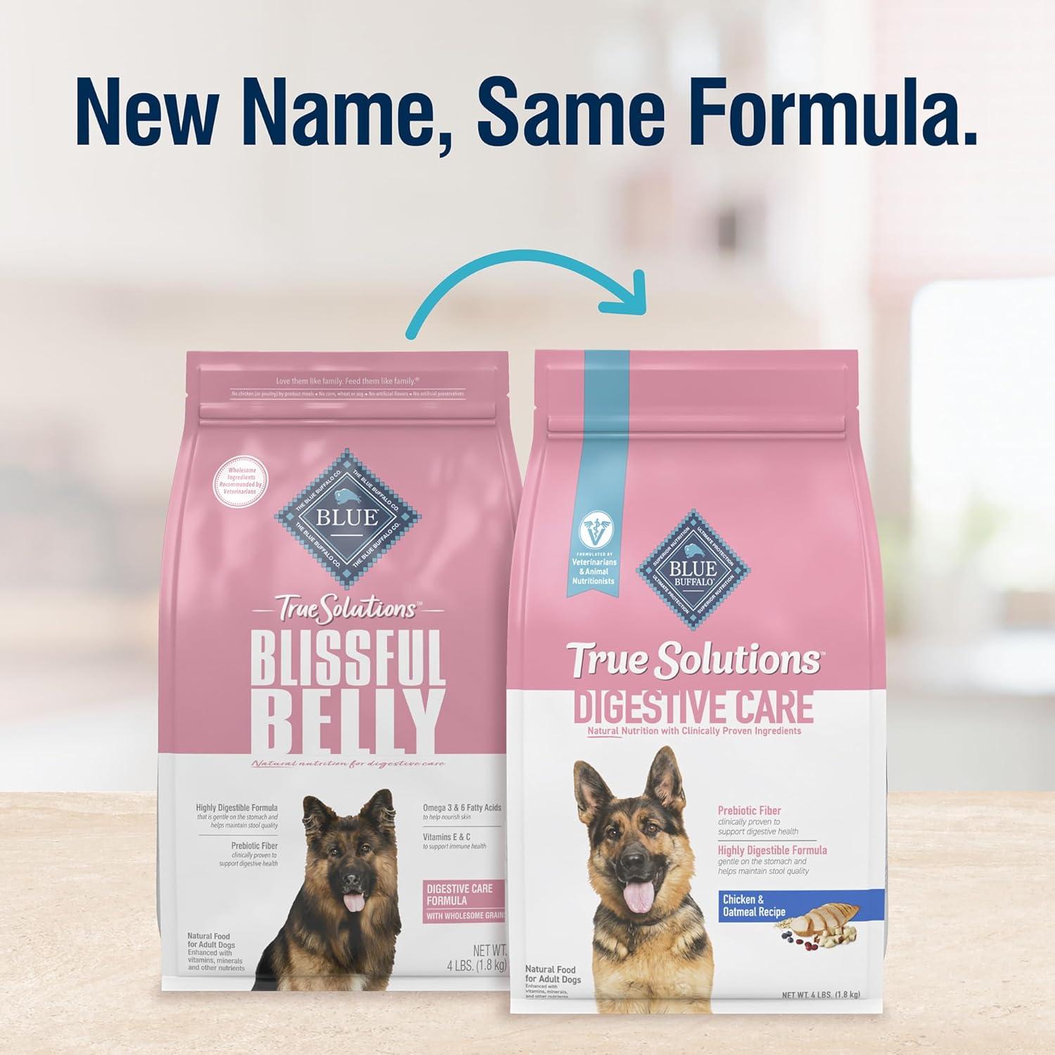 imageBlue Buffalo True Solutions Digestive Care Natural Dry Dog Food for Adult Dogs Chicken 4lb BagChicken