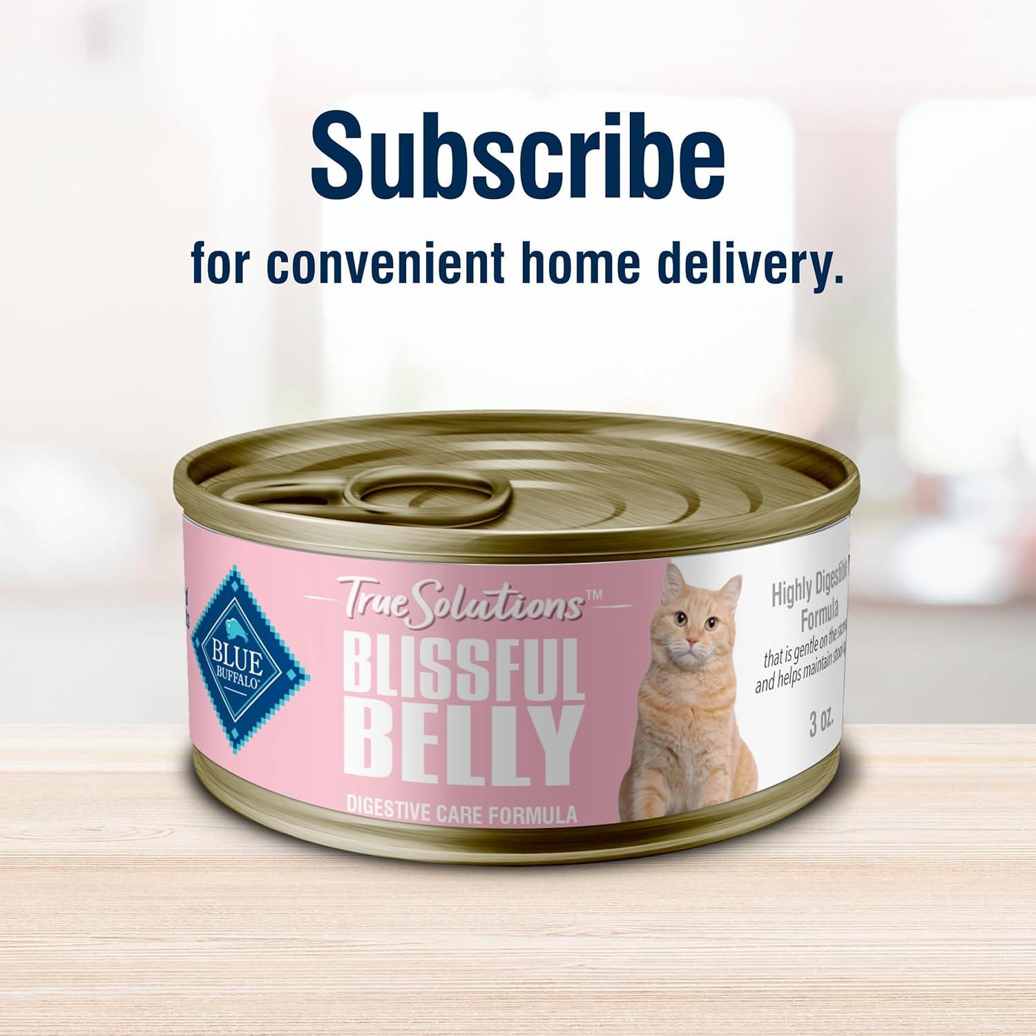 imageBlue Buffalo True Solutions Digestive Care Wet Cat Food for Adult Cats Made with Natural Ingredients Chicken 3oz Cans 24 Count
