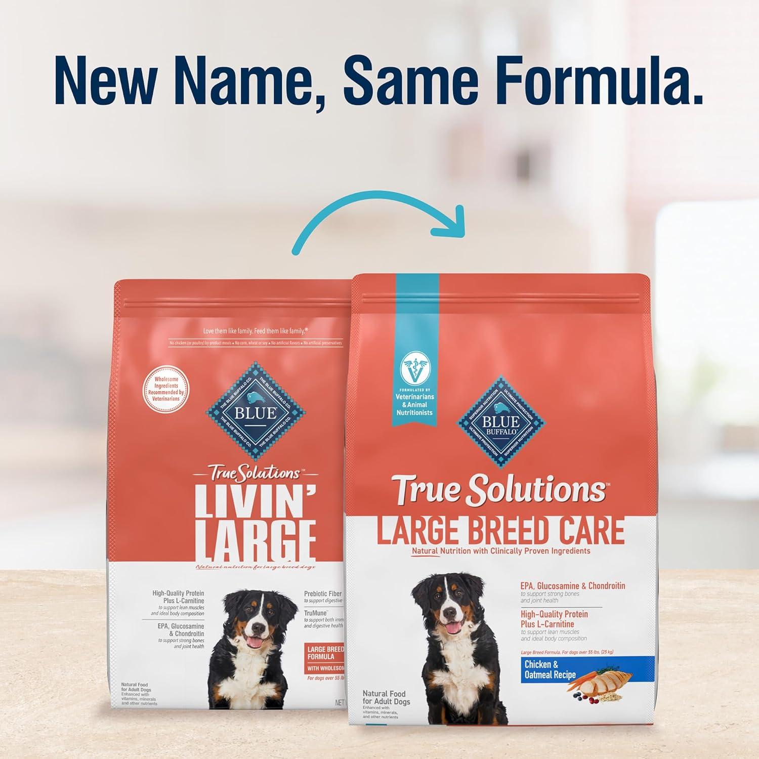 imageBlue Buffalo True Solutions Large Breed Care Natural Dry Dog Food for Adult Large Breed Dogs Chicken 24lb BagChicken