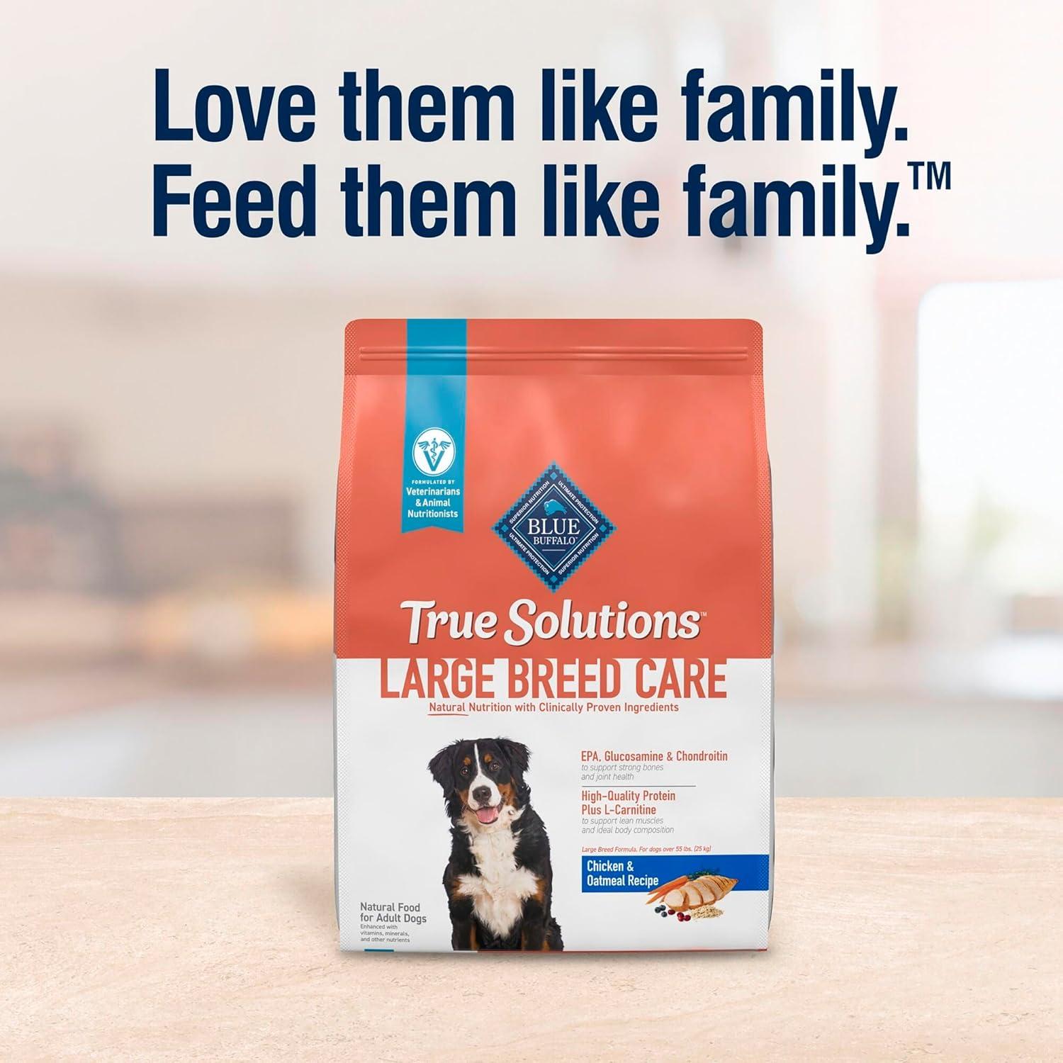 imageBlue Buffalo True Solutions Large Breed Care Natural Dry Dog Food for Adult Large Breed Dogs Chicken 24lb BagChicken