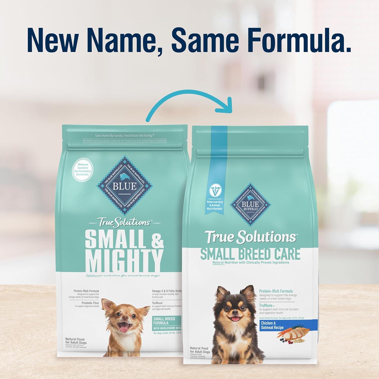 imageBlue Buffalo True Solutions Small Breed Care Natural Dry Dog Food for Adult Small Breed Dogs Chicken 11lb BagChicken