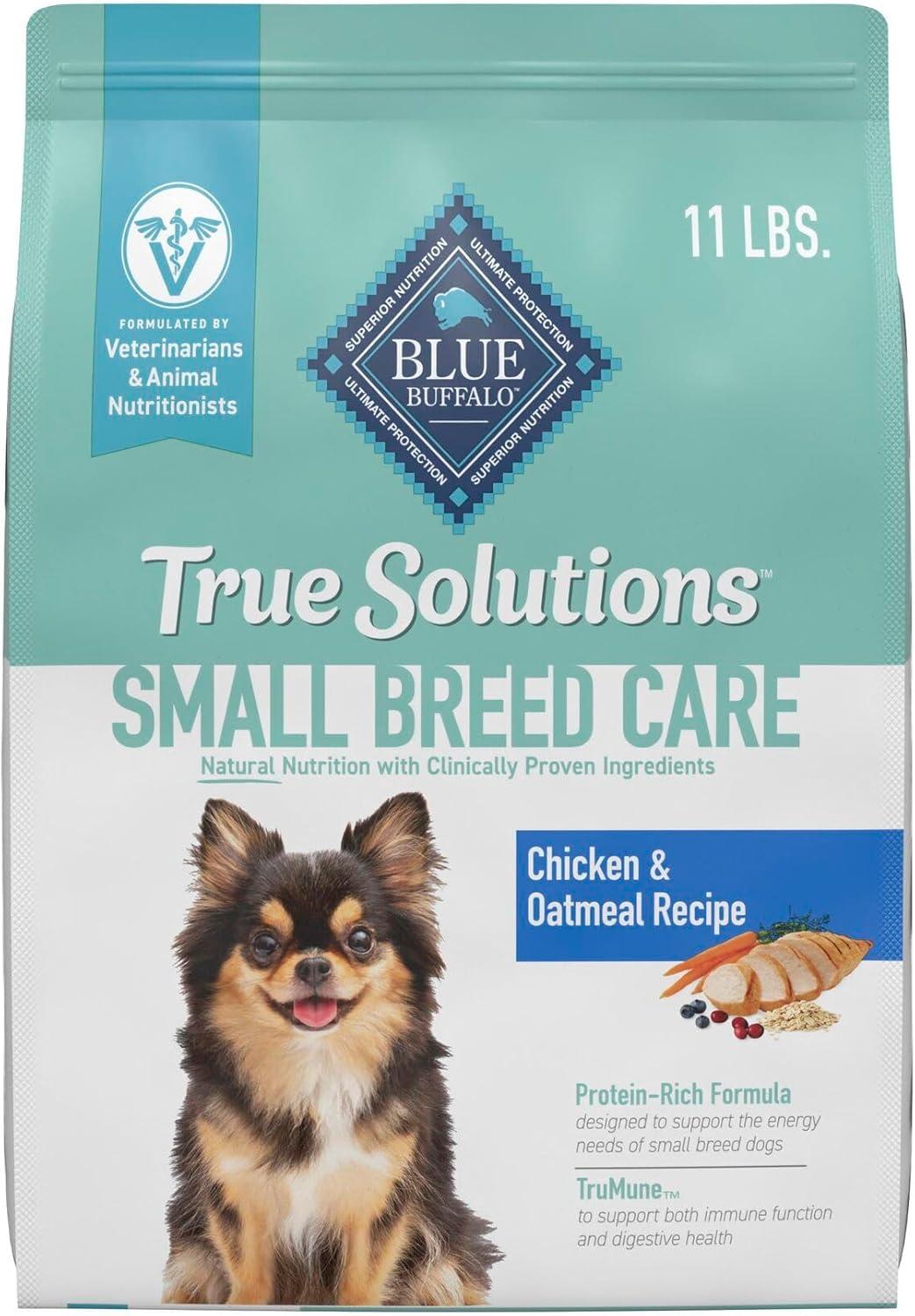 imageBlue Buffalo True Solutions Small Breed Care Natural Dry Dog Food for Adult Small Breed Dogs Chicken 11lb BagChicken