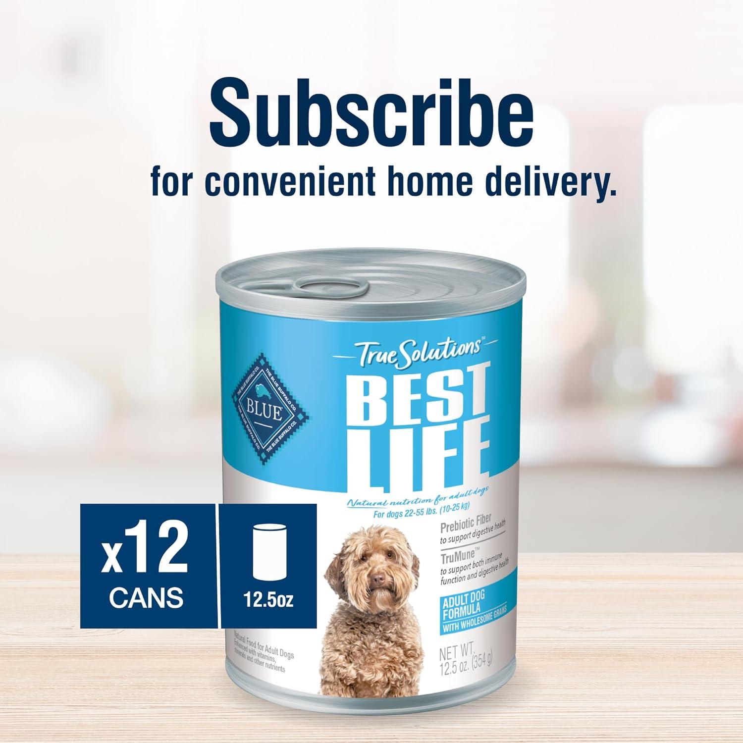 imageBlue Buffalo True Solutions Total Support Wet Dog Food for Adult Dogs Made with Natural Ingredients Chicken 125oz Cans 12 Count