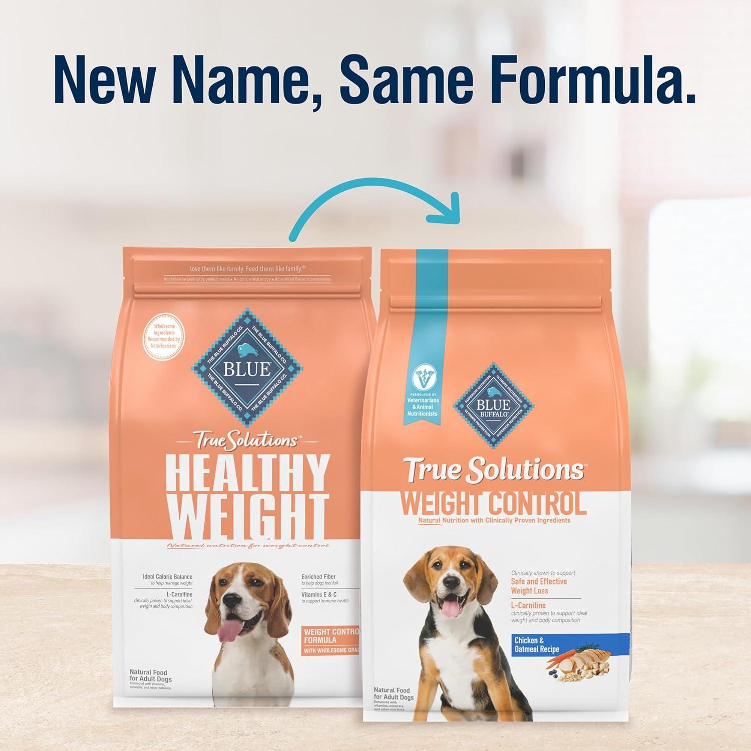 imageBlue Buffalo True Solutions Weight Control Natural Dry Dog Food for Adult Dogs Chicken 11lb BagChicken