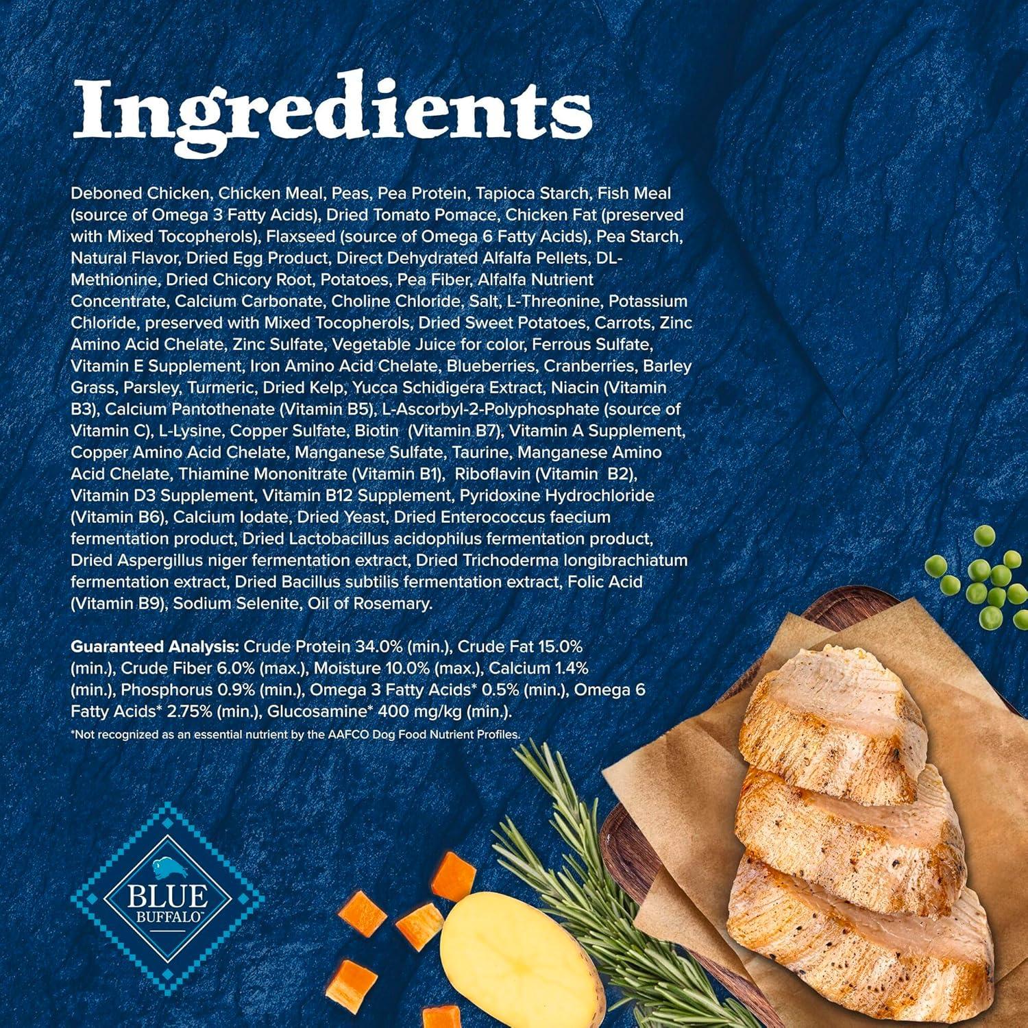 imageBlue Buffalo Wilderness Adult HighProtein Dry Dog Food with Real Chicken GrainFree Made in the USA with Natural Ingredients Chicken 24lb BagChicken Grain Free