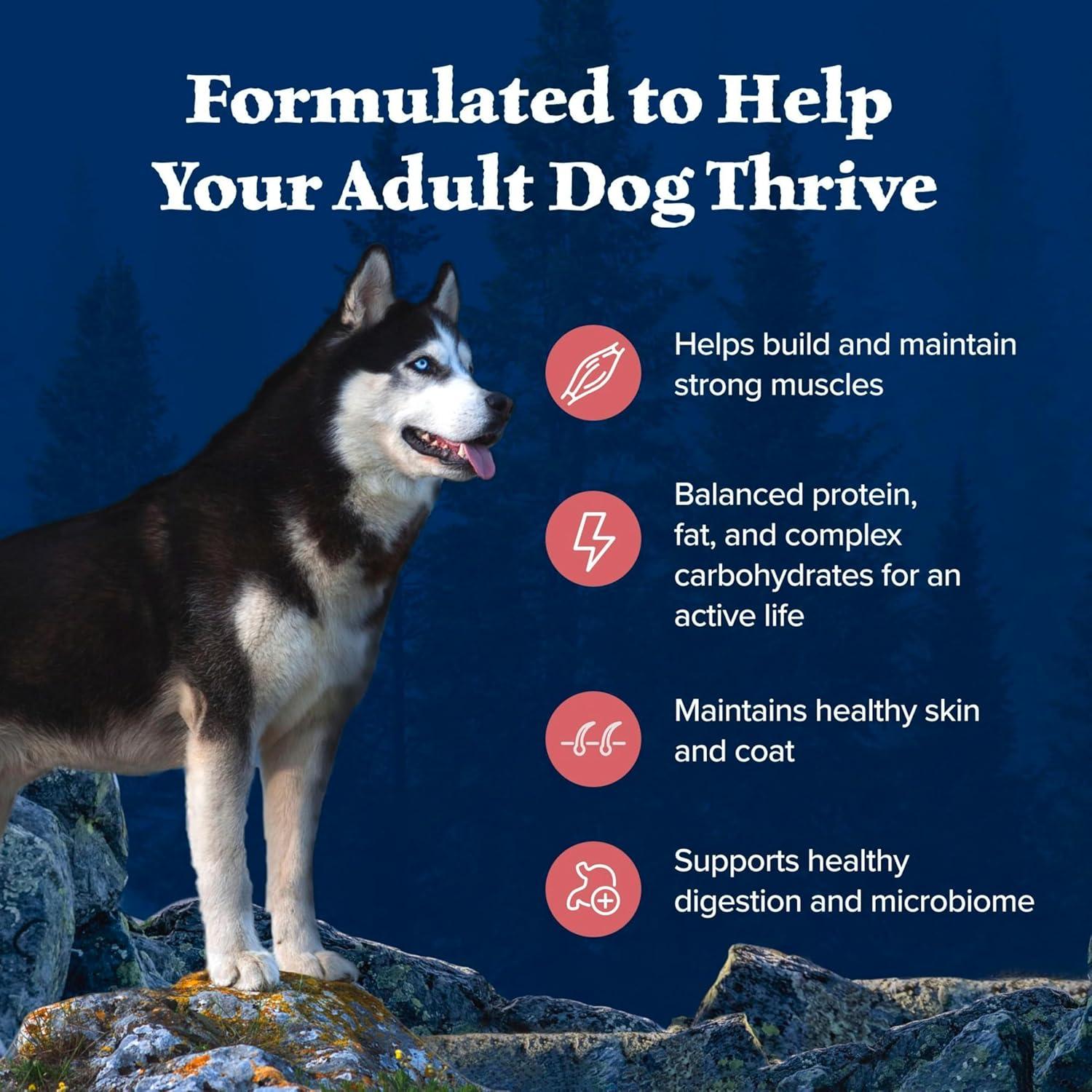 imageBlue Buffalo Wilderness Adult HighProtein Dry Dog Food with Real Chicken GrainFree Made in the USA with Natural Ingredients Chicken 24lb BagSalmon Grain Free