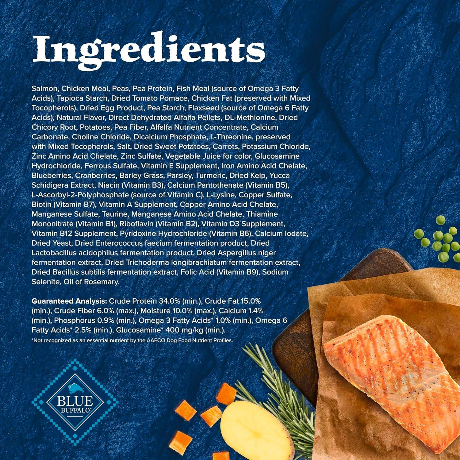 imageBlue Buffalo Wilderness Adult HighProtein Dry Dog Food with Real Salmon GrainFree Made in the USA with Natural Ingredients Salmon 24lb BagSalmon