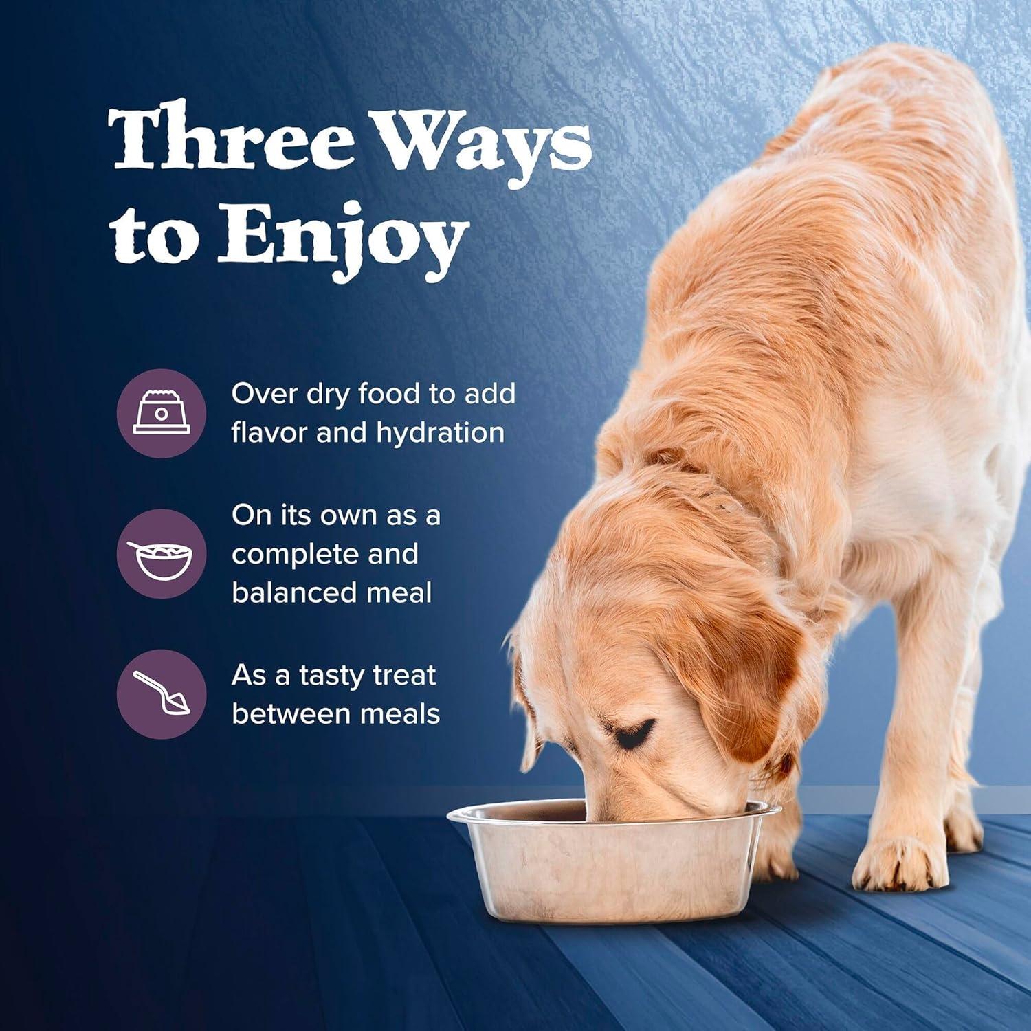 imageBlue Buffalo Wilderness Adult Wet Dog Food HighProtein amp GrainFree Made with Natural Ingredients Salmon amp Chicken Grill 125oz Cans 12 CountBeef Chicken