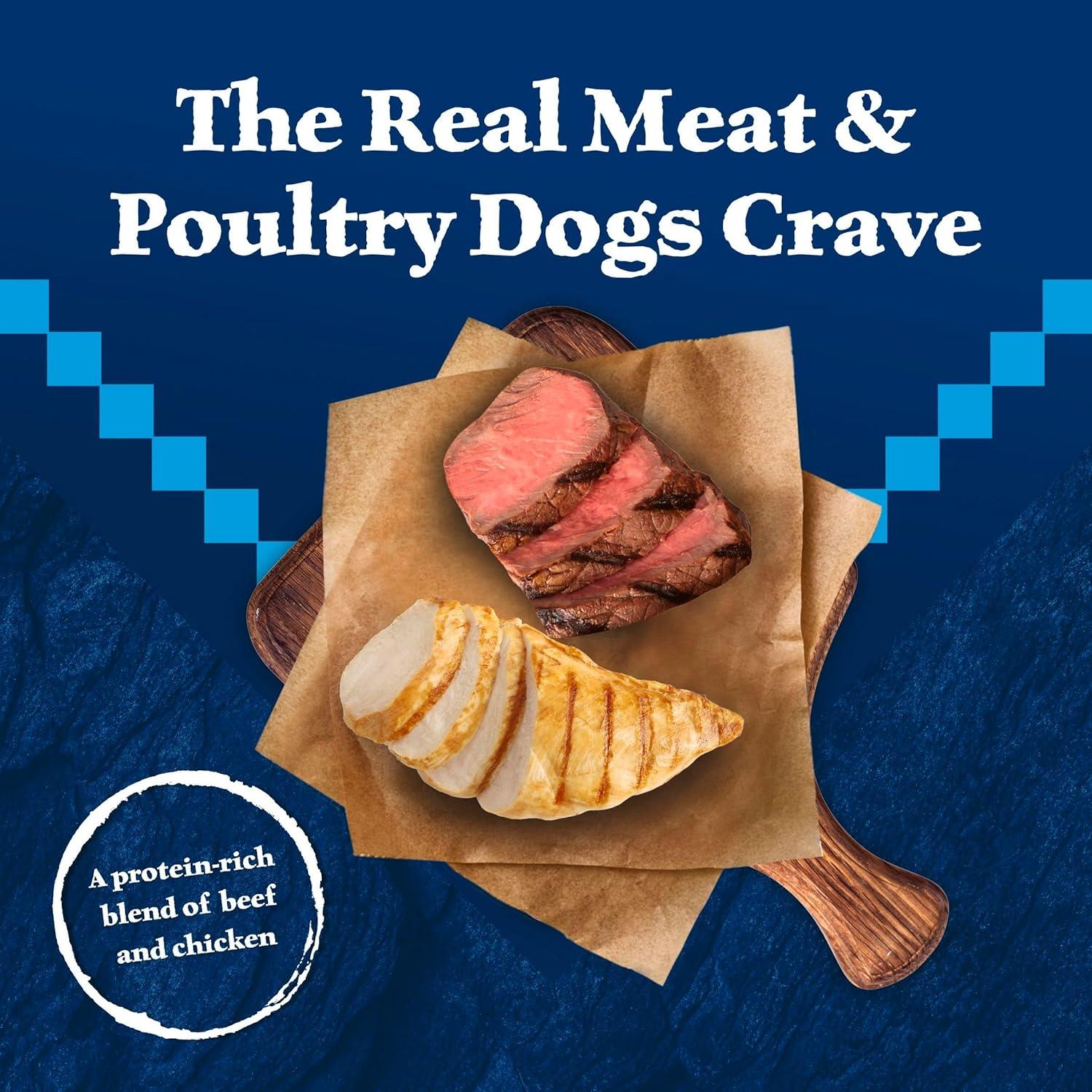 imageBlue Buffalo Wilderness Adult Wet Dog Food HighProtein amp GrainFree Made with Natural Ingredients Salmon amp Chicken Grill 125oz Cans 12 CountBeef Chicken