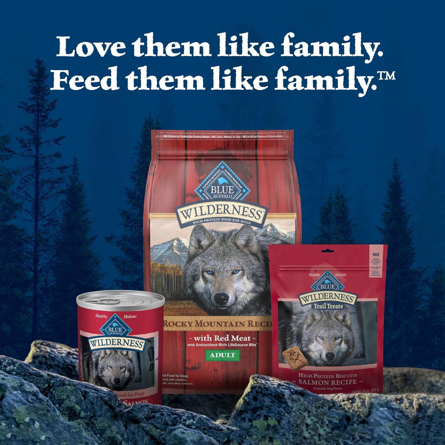 imageBlue Buffalo Wilderness Adult Wet Dog Food HighProtein amp GrainFree Made with Natural Ingredients Salmon amp Chicken Grill 125oz Cans 12 CountSalmon Chicken