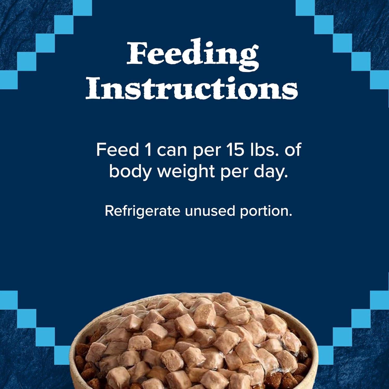 imageBlue Buffalo Wilderness High Protein Beef and Chicken amp Salmon and Chicken Wet Dog Food Variety Pack for Adult Dogs GrainFree 125 oz Cans 6 Pack125 Ounce Pack of 6