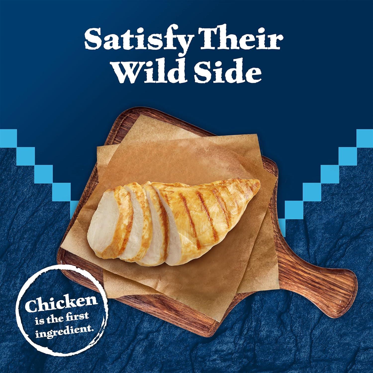 imageBlue Buffalo Wilderness High Protein Crunchy Cat Treats Made with Natural Ingredients Tasty Trout 2oz Bag Pack of 12Chicken Turkey