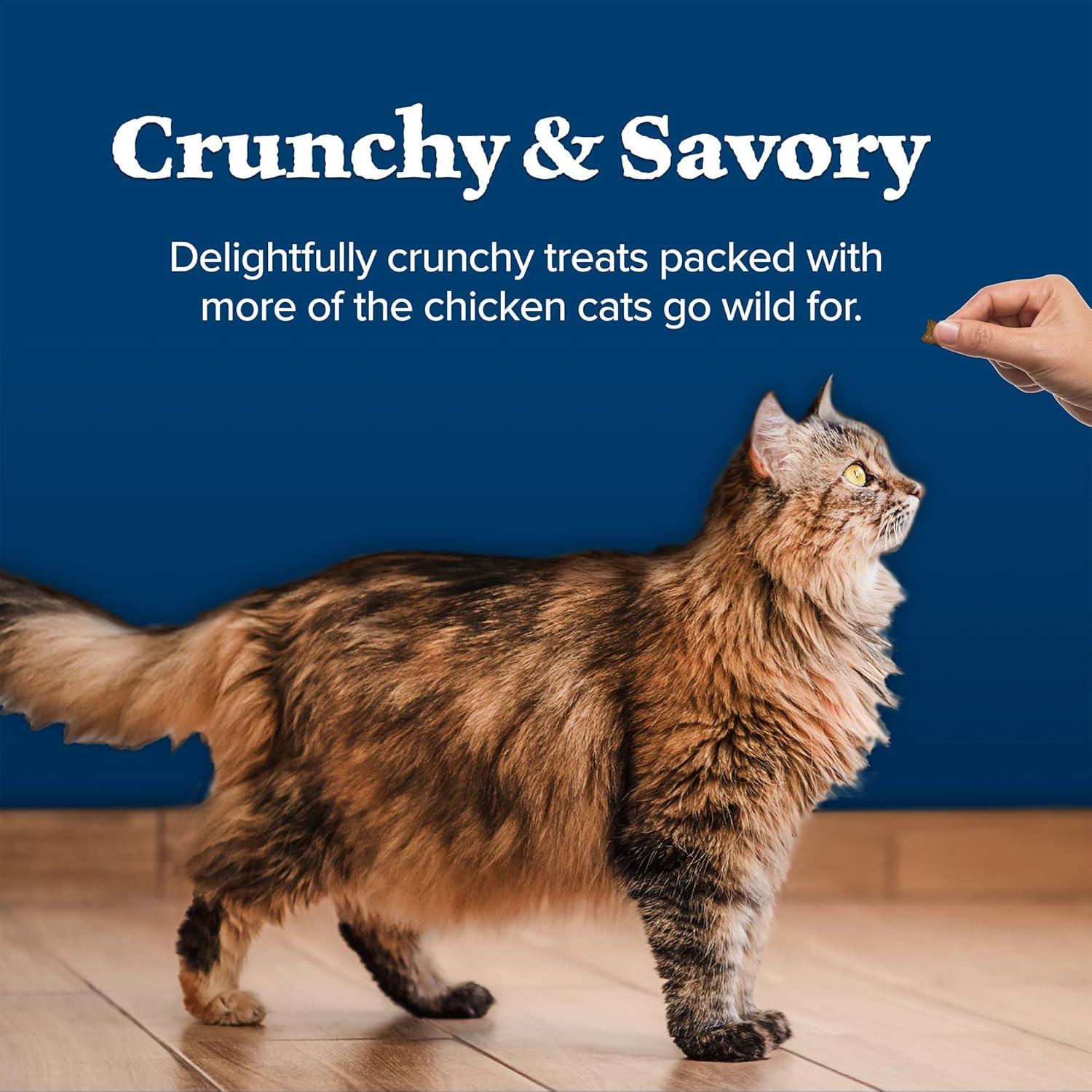 imageBlue Buffalo Wilderness High Protein Crunchy Cat Treats Made with Natural Ingredients Tasty Trout 2oz Bag Pack of 12Chicken