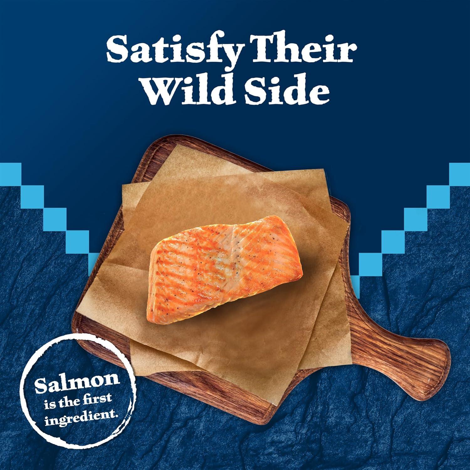 imageBlue Buffalo Wilderness High Protein Crunchy Cat Treats Made with Natural Ingredients Tasty Trout 2oz Bag Pack of 12Salmon