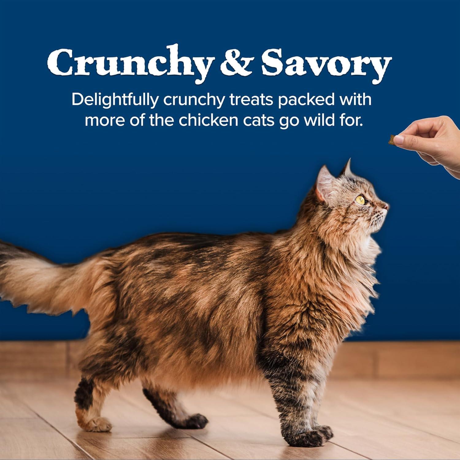 imageBlue Buffalo Wilderness High Protein Crunchy Cat Treats Made with Natural Ingredients Tasty Trout 2oz Bag Pack of 12Salmon