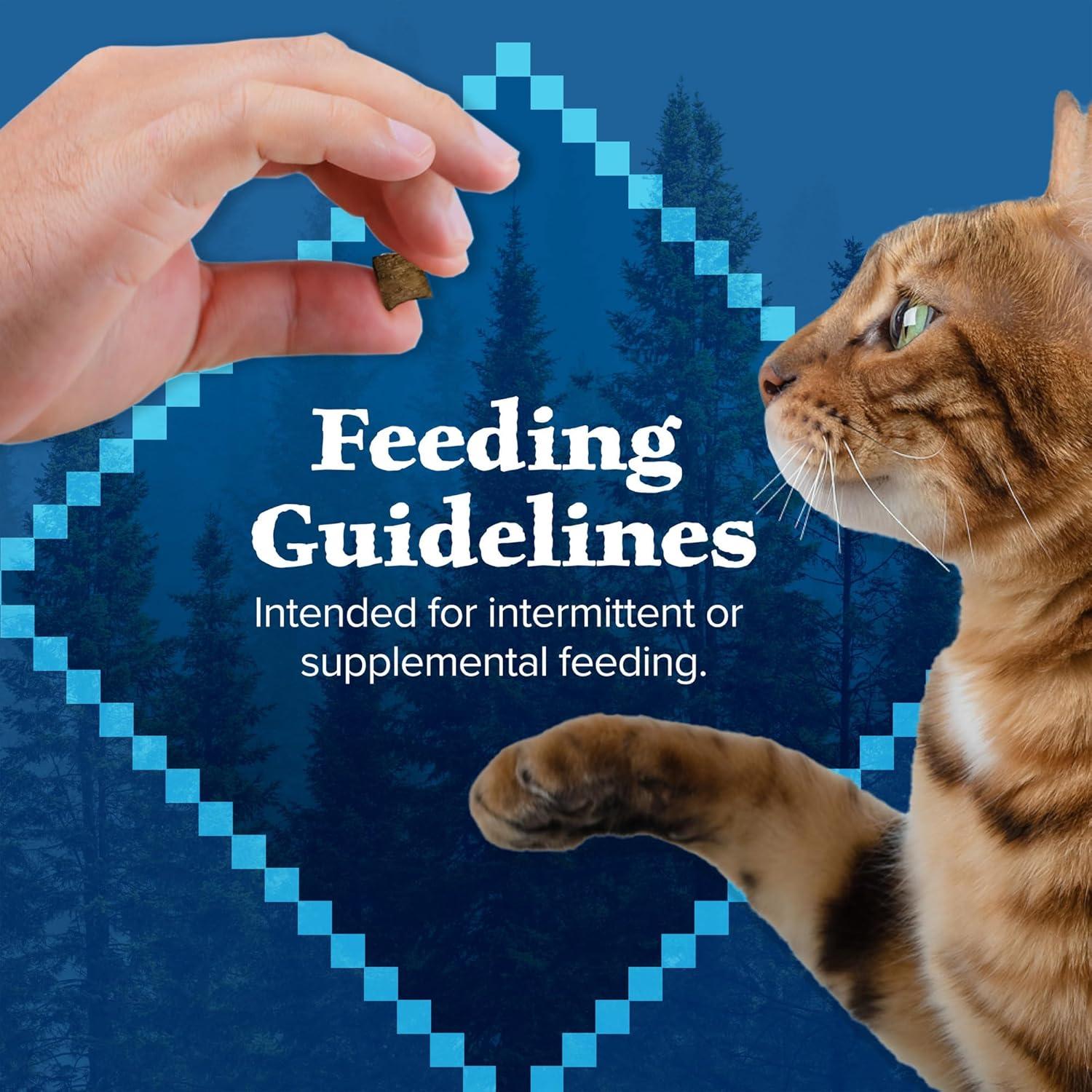imageBlue Buffalo Wilderness High Protein Crunchy Cat Treats Made with Natural Ingredients Tasty Trout 2oz Bag Pack of 12Salmon