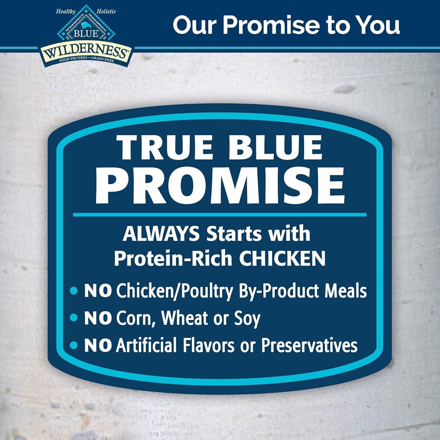 imageBlue Buffalo Wilderness High Protein Grain Free Natural Kitten Pate Wet Cat Food Chicken amp Salmon 3oz cans 48 Count 24 of Each FlavorChicken Trout