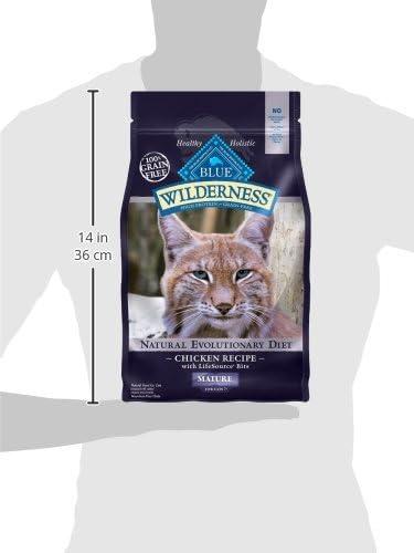 imageBlue Buffalo Wilderness High Protein Natural Mature Grain Free Cat Food Bundle Dry amp Wet Cat Food Chicken 5lb Dry 24 x 3oz CansChicken
