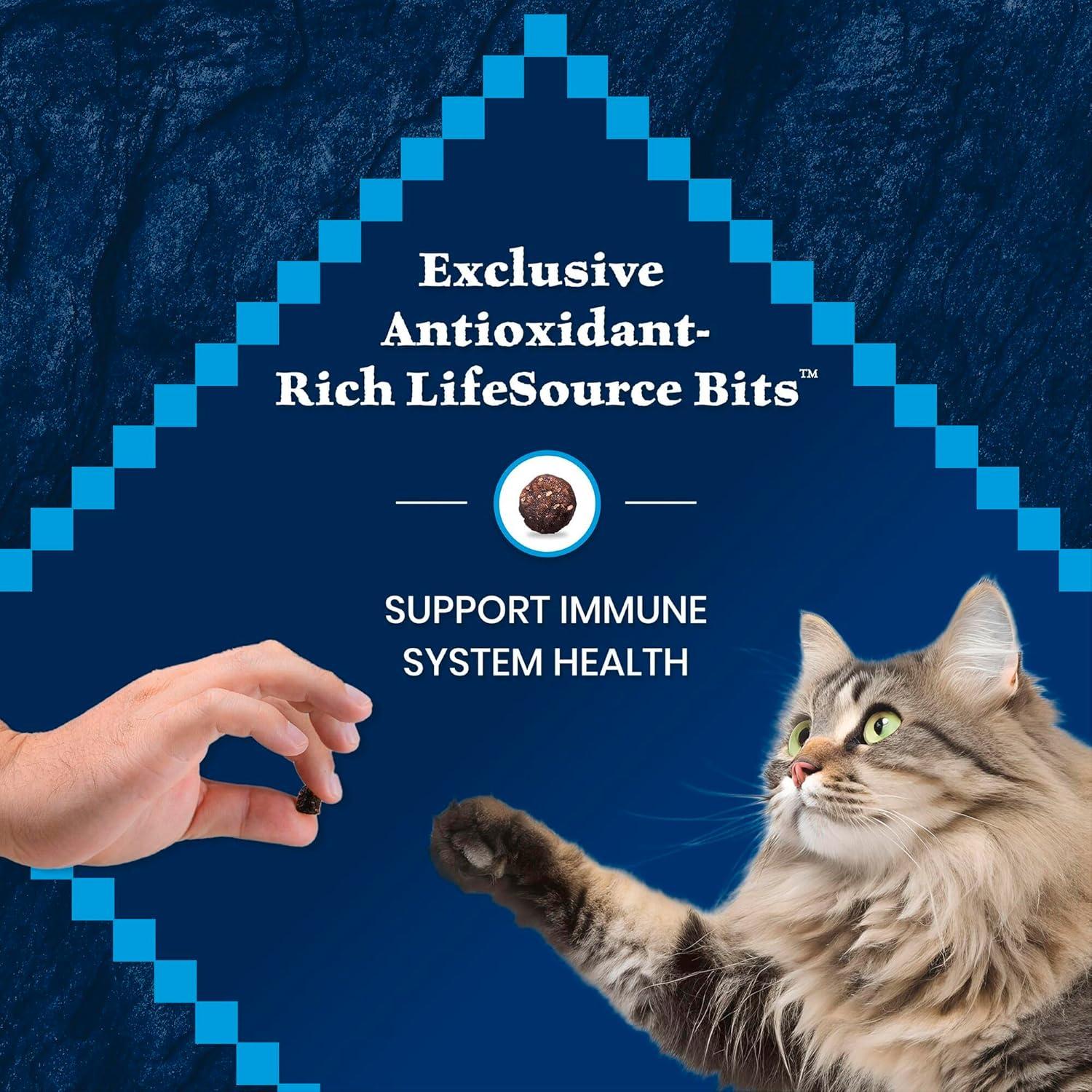 imageBlue Buffalo Wilderness High Protein Natural Mature Grain Free Cat Food Bundle Dry amp Wet Cat Food Chicken 5lb Dry 24 x 3oz CansSalmon