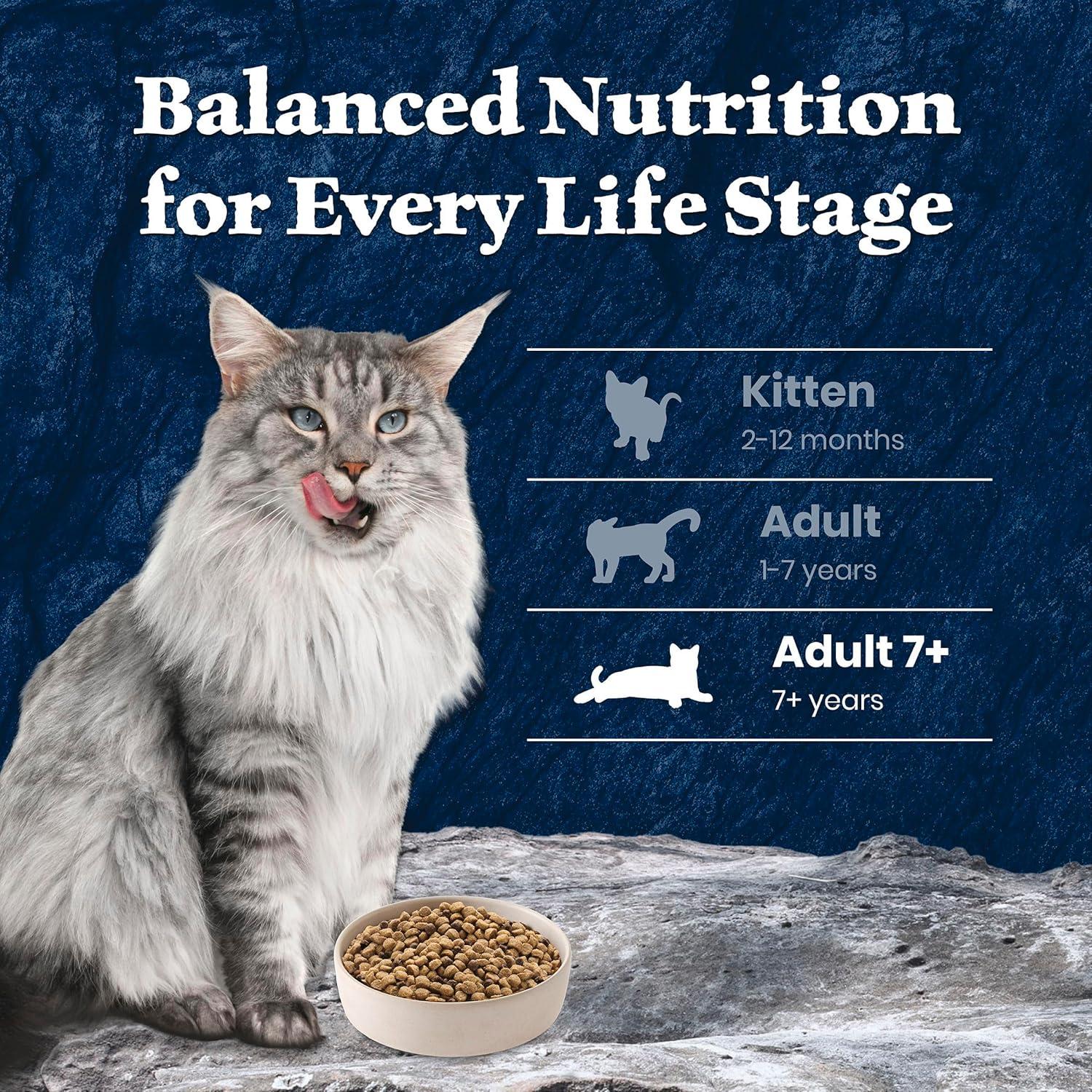 imageBlue Buffalo Wilderness High Protein Natural Mature Grain Free Cat Food Bundle Dry amp Wet Cat Food Chicken 5lb Dry 24 x 3oz CansSalmon