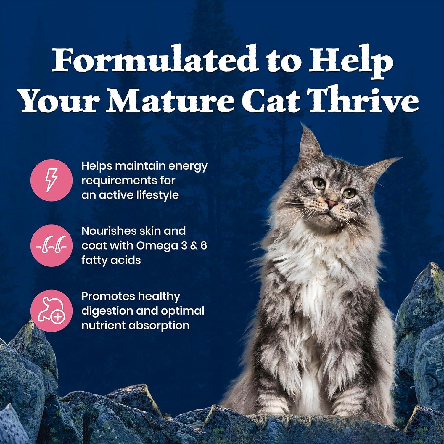 imageBlue Buffalo Wilderness High Protein Natural Mature Grain Free Cat Food Bundle Dry amp Wet Cat Food Chicken 5lb Dry 24 x 3oz CansSalmon