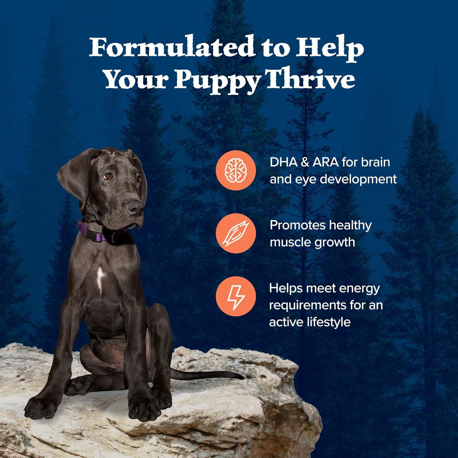 imageBlue Buffalo Wilderness HighProtein Dry Dog Food for Large Breed Puppies Made in The USA with Natural Ingredients Plus Wholesome Grains Chicken 24lb Bag15 Pound Pack of 1
