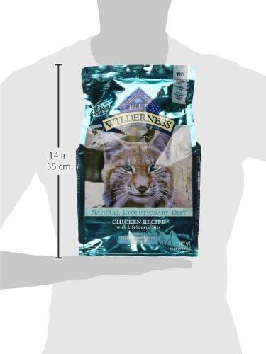 imageBlue Buffalo Wilderness HighProtein GrainFree Natural Dry Food for Adult Cats Indoor Hairball Control Chicken 11lb BagChicken
