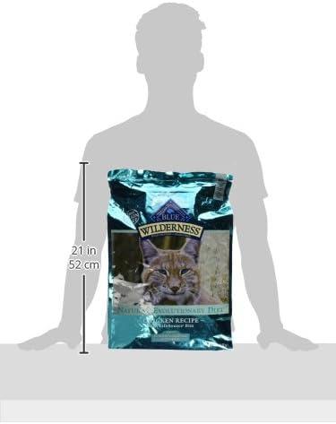 imageBlue Buffalo Wilderness HighProtein GrainFree Natural Dry Food for Adult Cats Indoor Hairball Control Chicken 11lb BagChicken