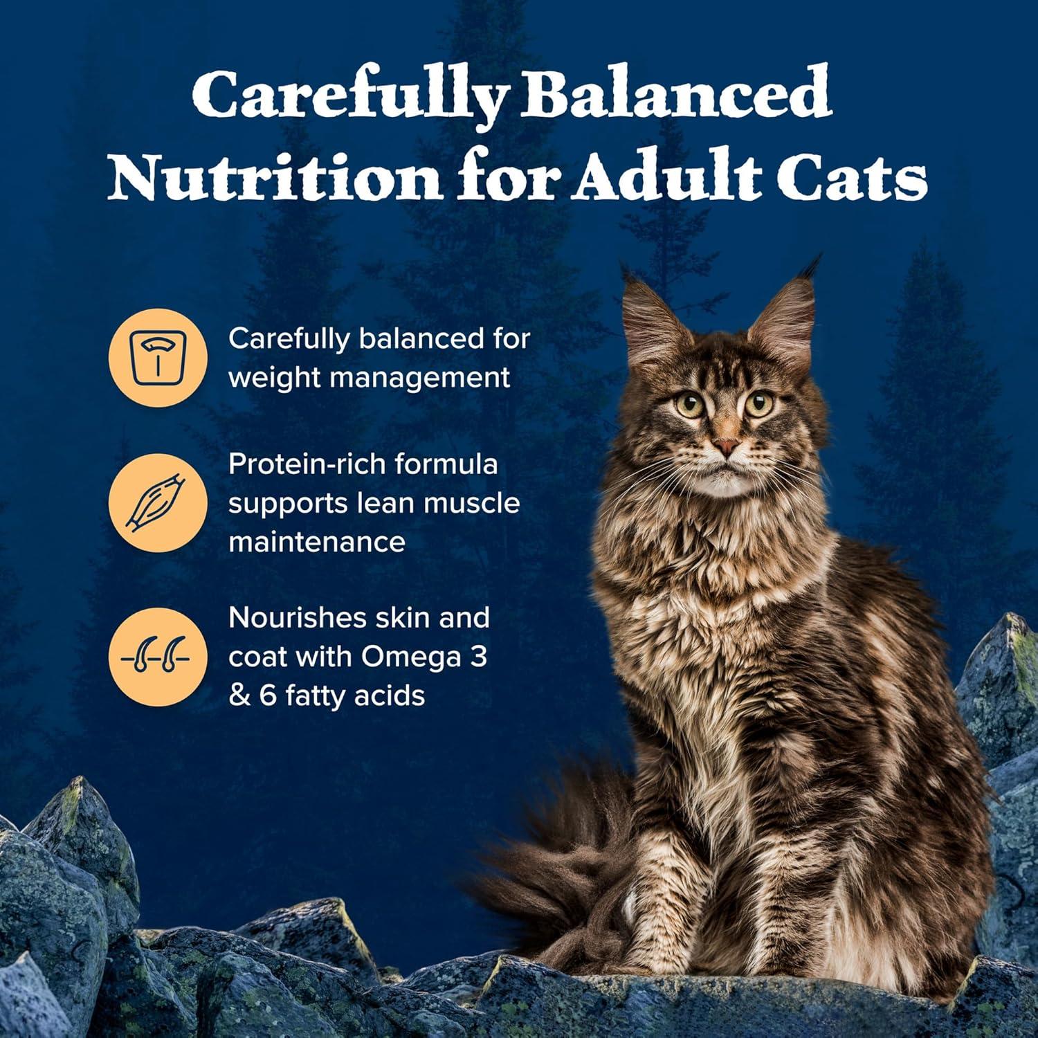imageBlue Buffalo Wilderness HighProtein GrainFree Natural Dry Food for Adult Cats Weight Control Chicken 11lb BagChicken