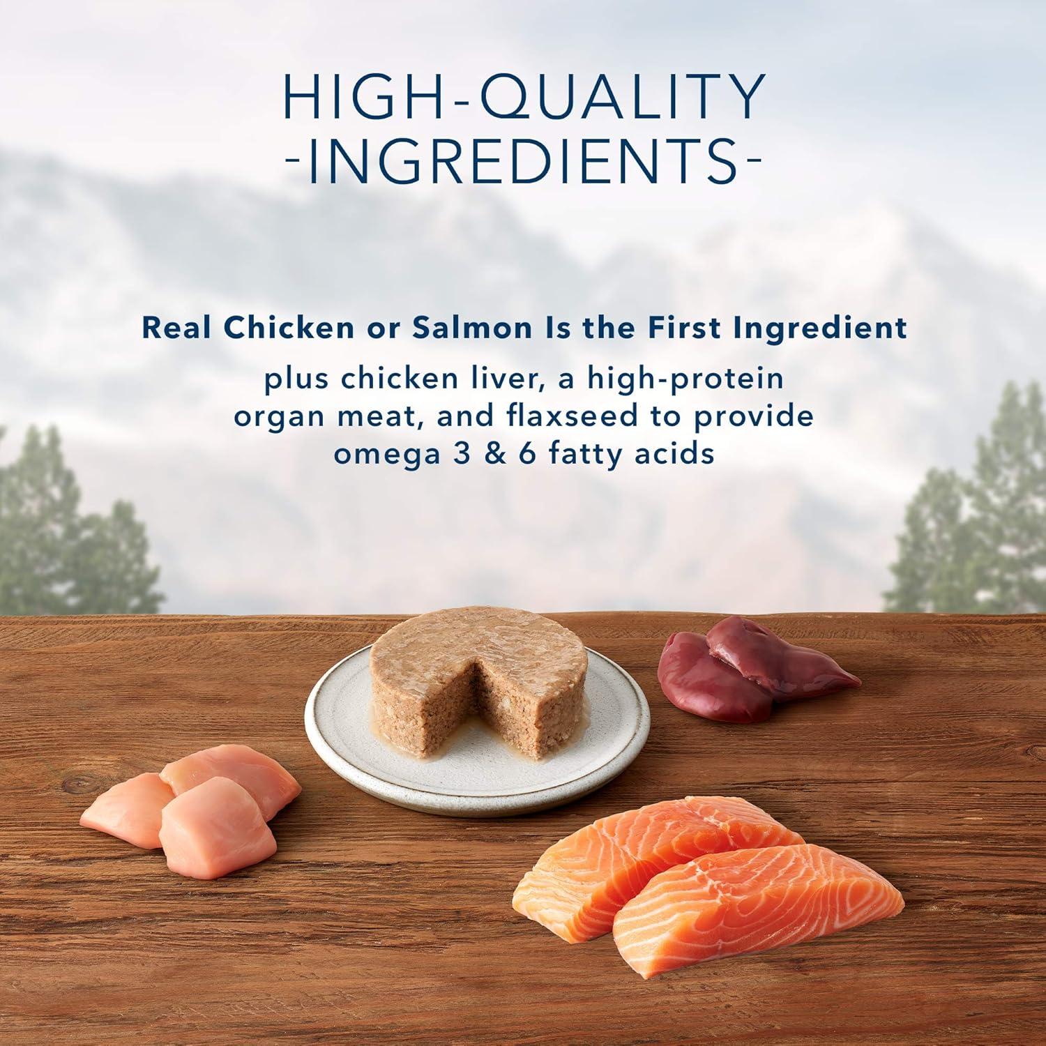 imageBlue Buffalo Wilderness Kitten Food HighProtein amp GrainFree Wet Cat Food Pat Variety Pack Chicken amp Salmon Recipes 3oz Cans 6 Count 3 of EachVariety Pack Chicken Salmon