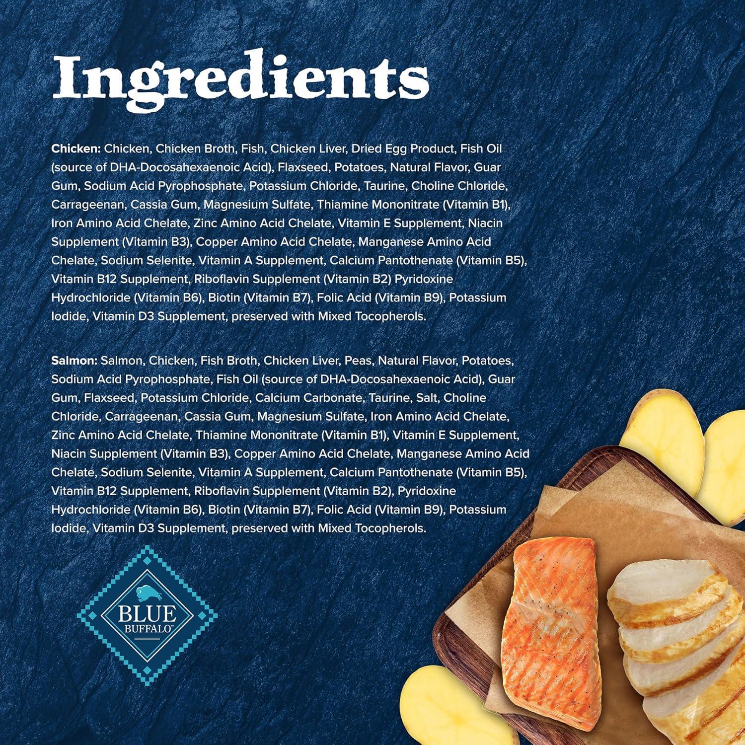 imageBlue Buffalo Wilderness Kitten Food HighProtein amp GrainFree Wet Cat Food Pat Variety Pack Chicken amp Salmon Recipes 3oz Cans 6 Count 3 of EachVariety Pack Chicken Salmon