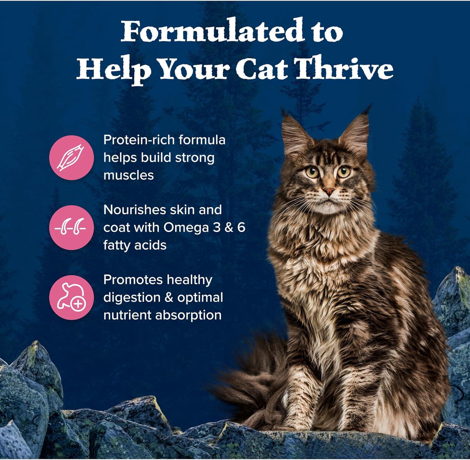 imageBlue Buffalo Wilderness Natural High Protein Grain Free Dry Food for Adult Cats Salmon 11lb Bag
