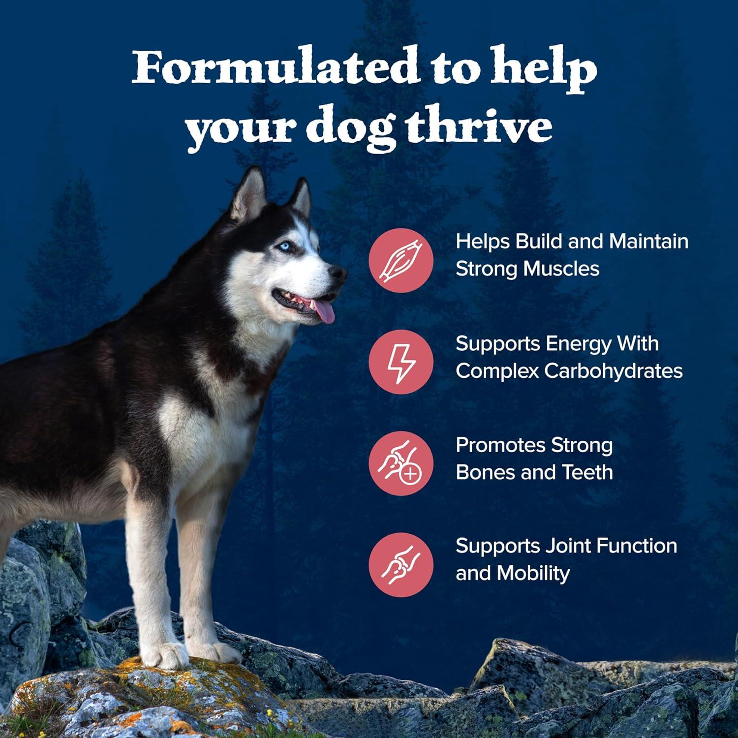 imageBlue Buffalo Wilderness Natural HighProtein Dry Food for Adult Dogs with Wholesome Grains Salmon 24lb Bag