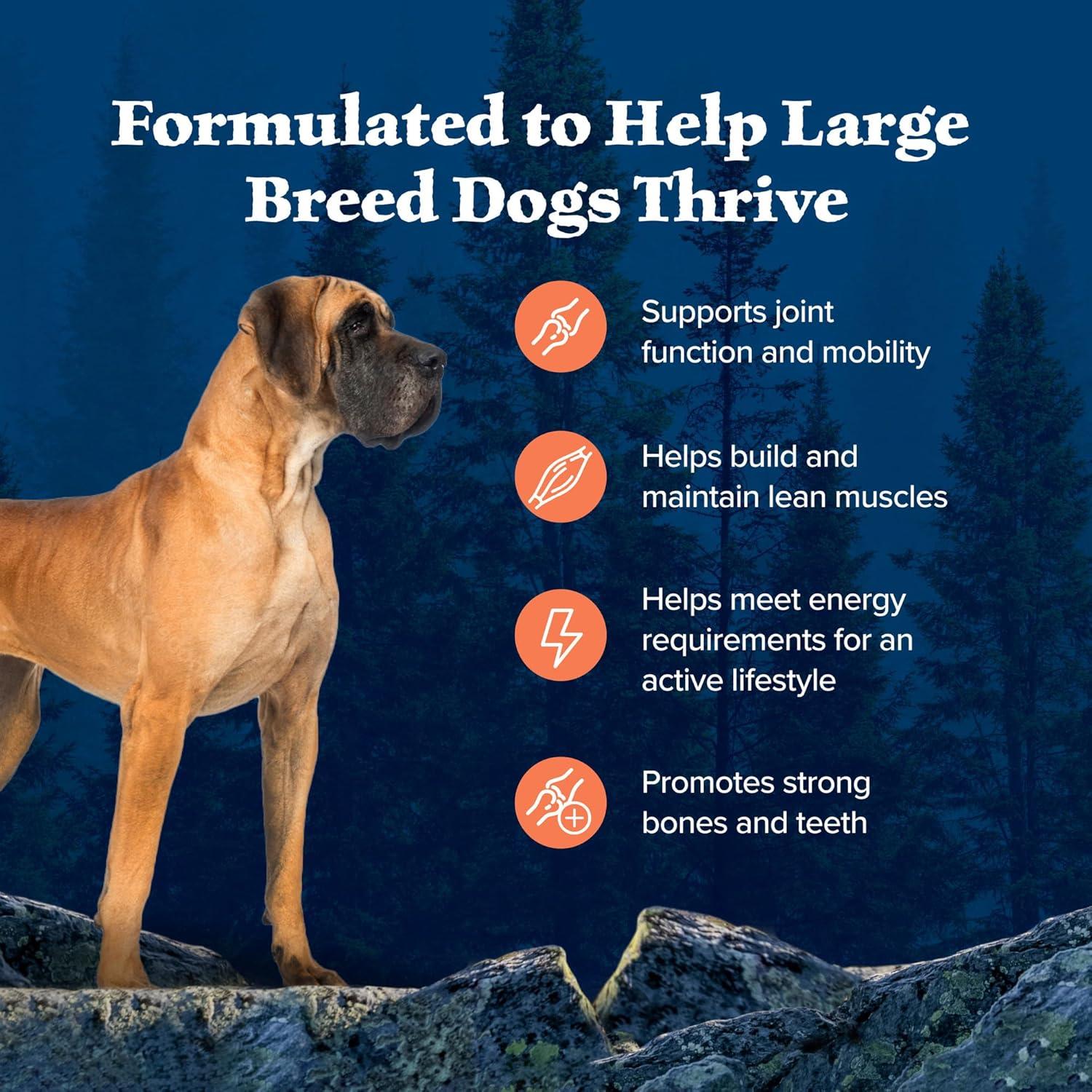 imageBlue Buffalo Wilderness Natural HighProtein Dry Food for Adult Dogs with Wholesome Grains Salmon 28lb BagChicken