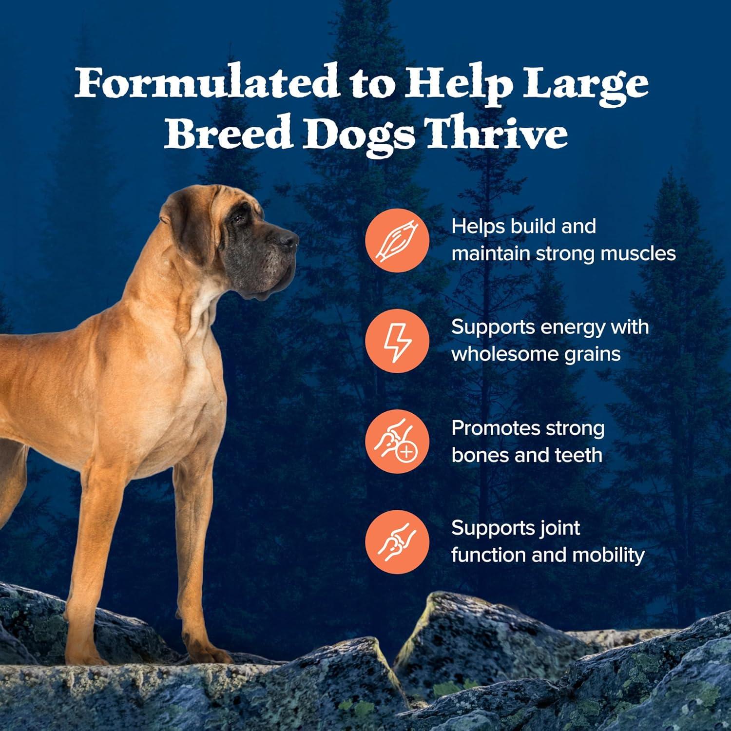 imageBlue Buffalo Wilderness Natural HighProtein Dry Food for Adult Dogs with Wholesome Grains Salmon 28lb BagChicken