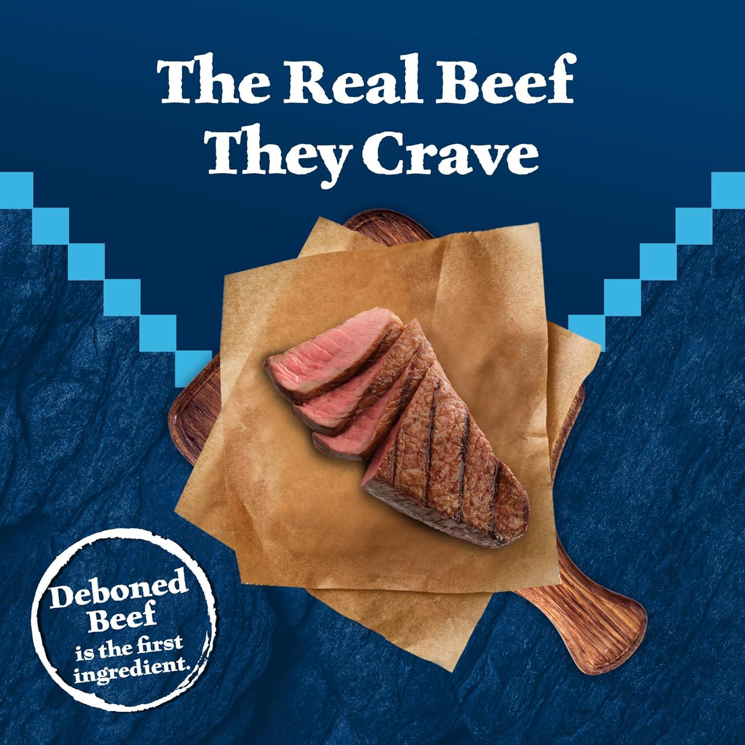 imageBlue Buffalo Wilderness Natural HighProtein Dry Food for Adult Dogs with Wholesome Grains Salmon 28lb BagRed Meat