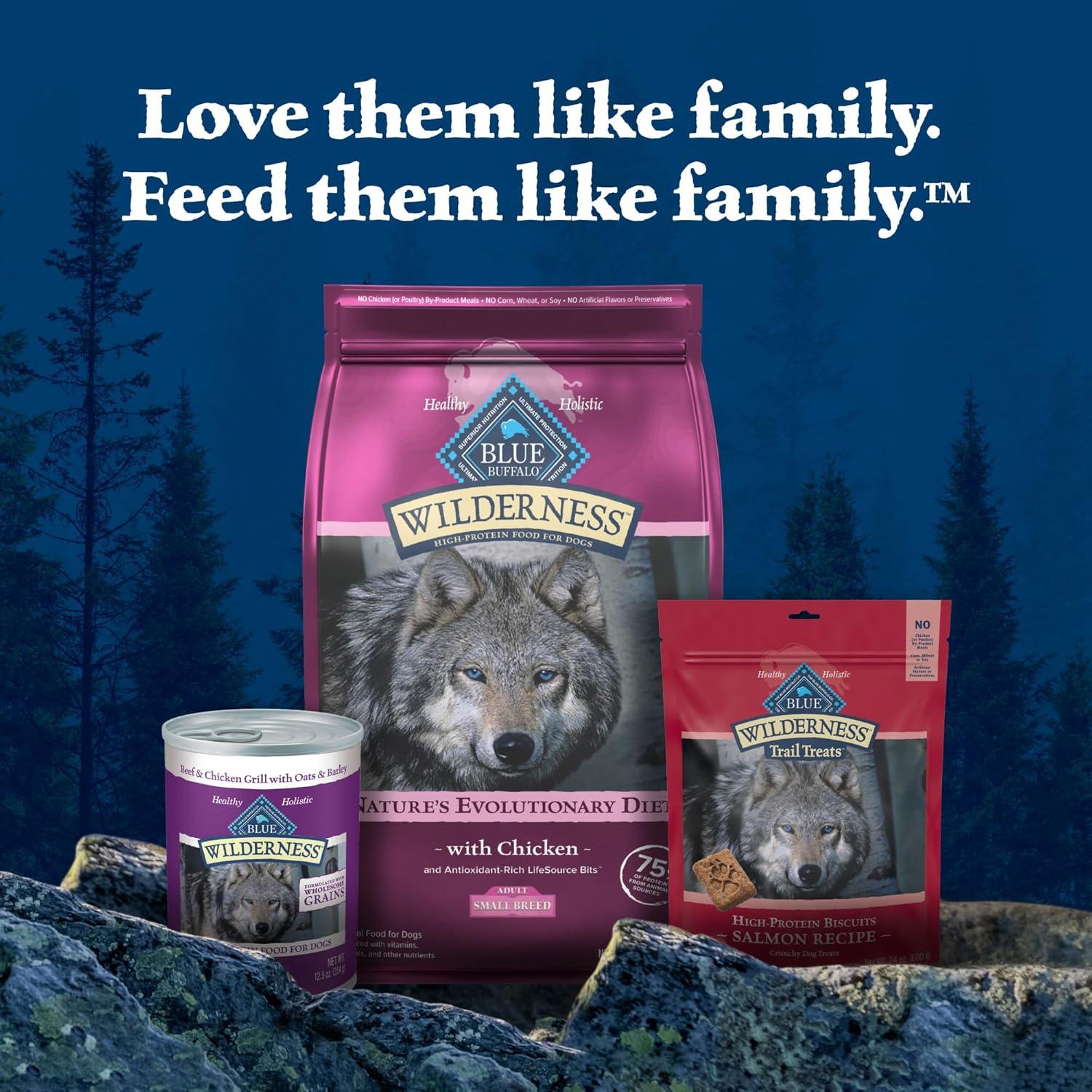 imageBlue Buffalo Wilderness Natural HighProtein Dry Food for Small Breed Adult Dogs Chicken Recipe 13lb Bag45 Pound Pack of 1