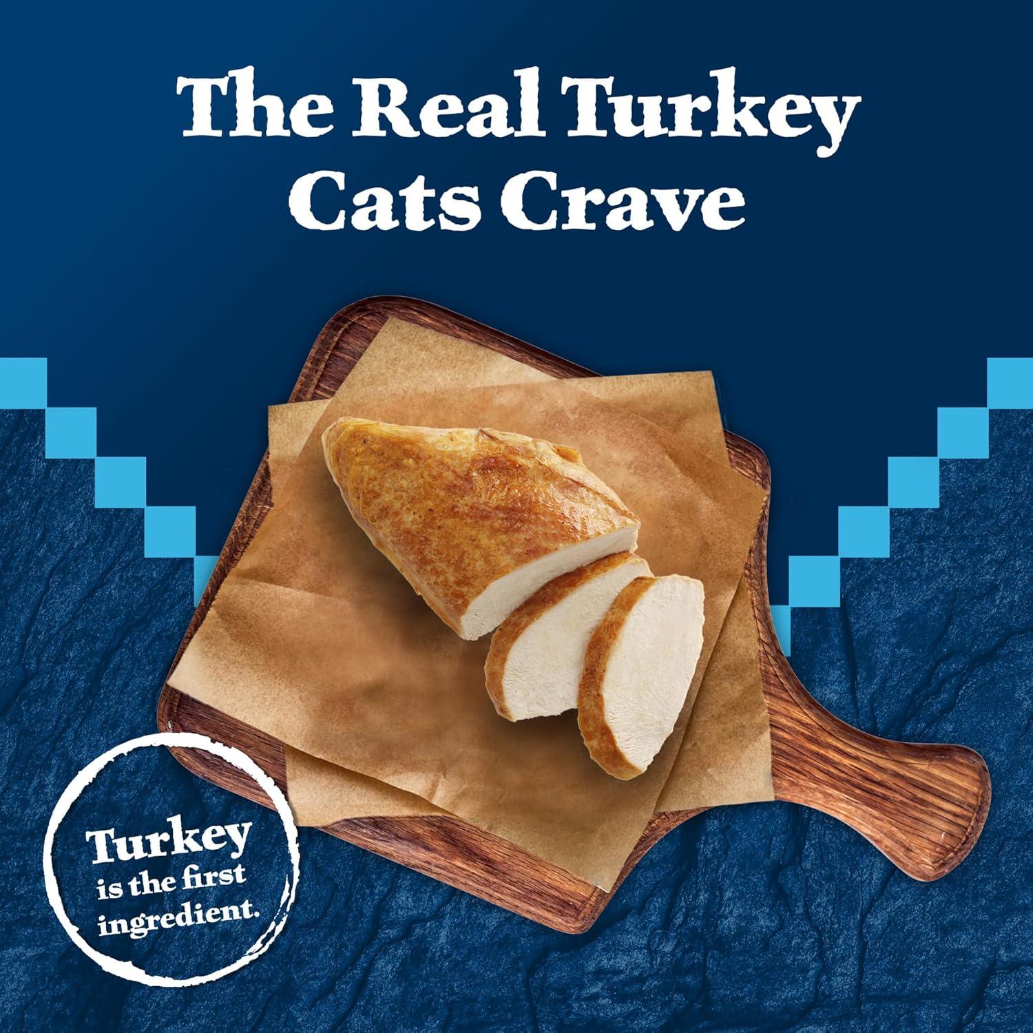 imageBlue Buffalo Wilderness Natural HighProtein GrainFree Wet Food for Adult Cats Turkey Pat 55oz Cans 24 Count