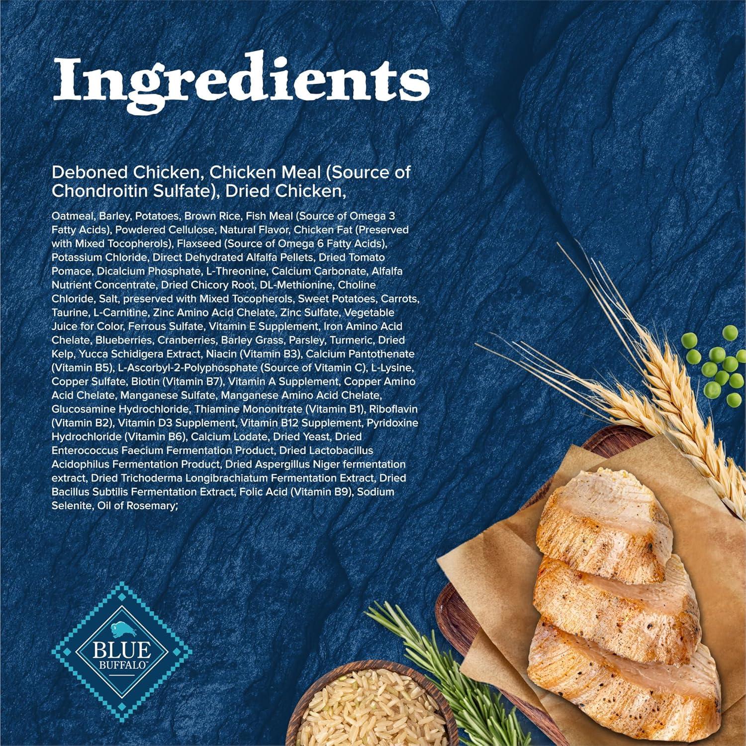 imageBlue Buffalo Wilderness Natural HighProtein Healthy Weight Dry Food for Adult Dogs Chicken Recipe 28lb BagChicken plus Wholesome Grains