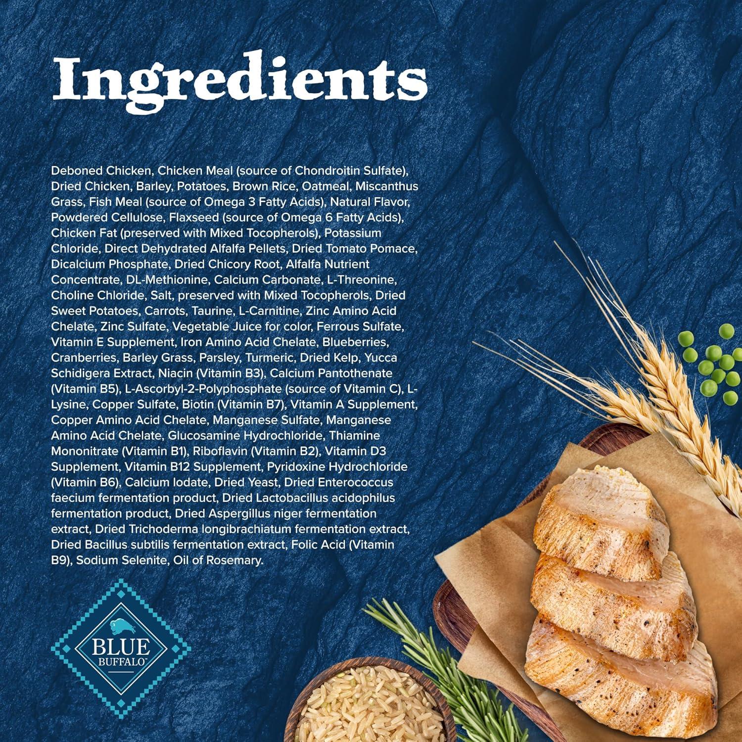 imageBlue Buffalo Wilderness Natural HighProtein Healthy Weight Dry Food for Adult Dogs Chicken Recipe 28lb BagChicken plus Wholesome Grains