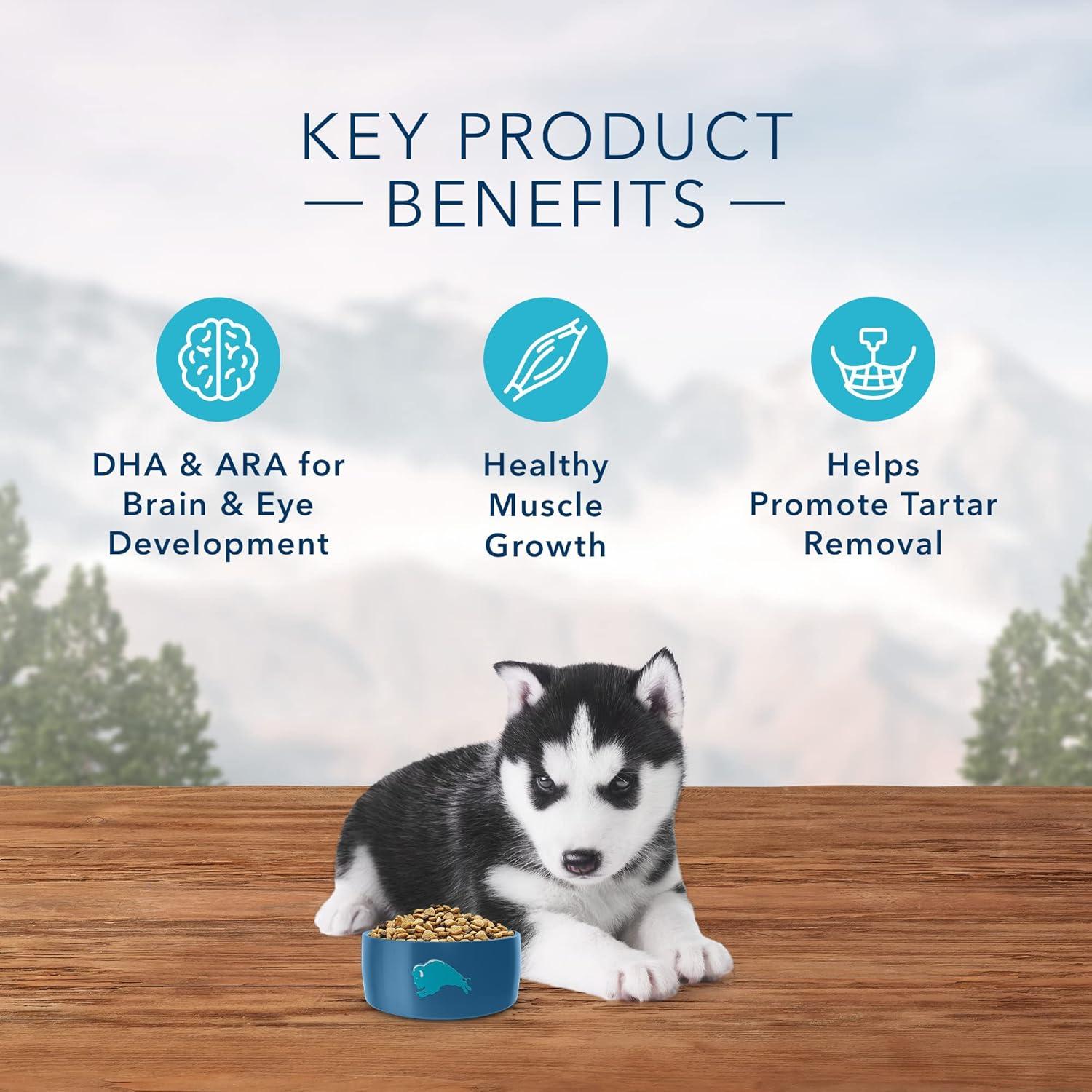 imageBlue Buffalo Wilderness Rocky Mountain Recipe HighProtein Dry Puppy Food with DHA Made in the USA with Natural Ingredients Plus Wholesome Grains Red Meat 45lb BagChicken With Grain