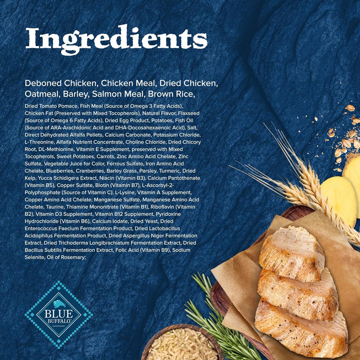 imageBlue Buffalo Wilderness Rocky Mountain Recipe HighProtein Dry Puppy Food with DHA Made in the USA with Natural Ingredients Plus Wholesome Grains Red Meat 45lb BagChicken plus Wholesome Grains