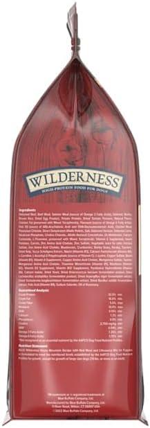 imageBlue Buffalo Wilderness Rocky Mountain Recipe HighProtein Dry Puppy Food with DHA Made in the USA with Natural Ingredients Plus Wholesome Grains Red Meat 45lb BagRed Meat with Grain